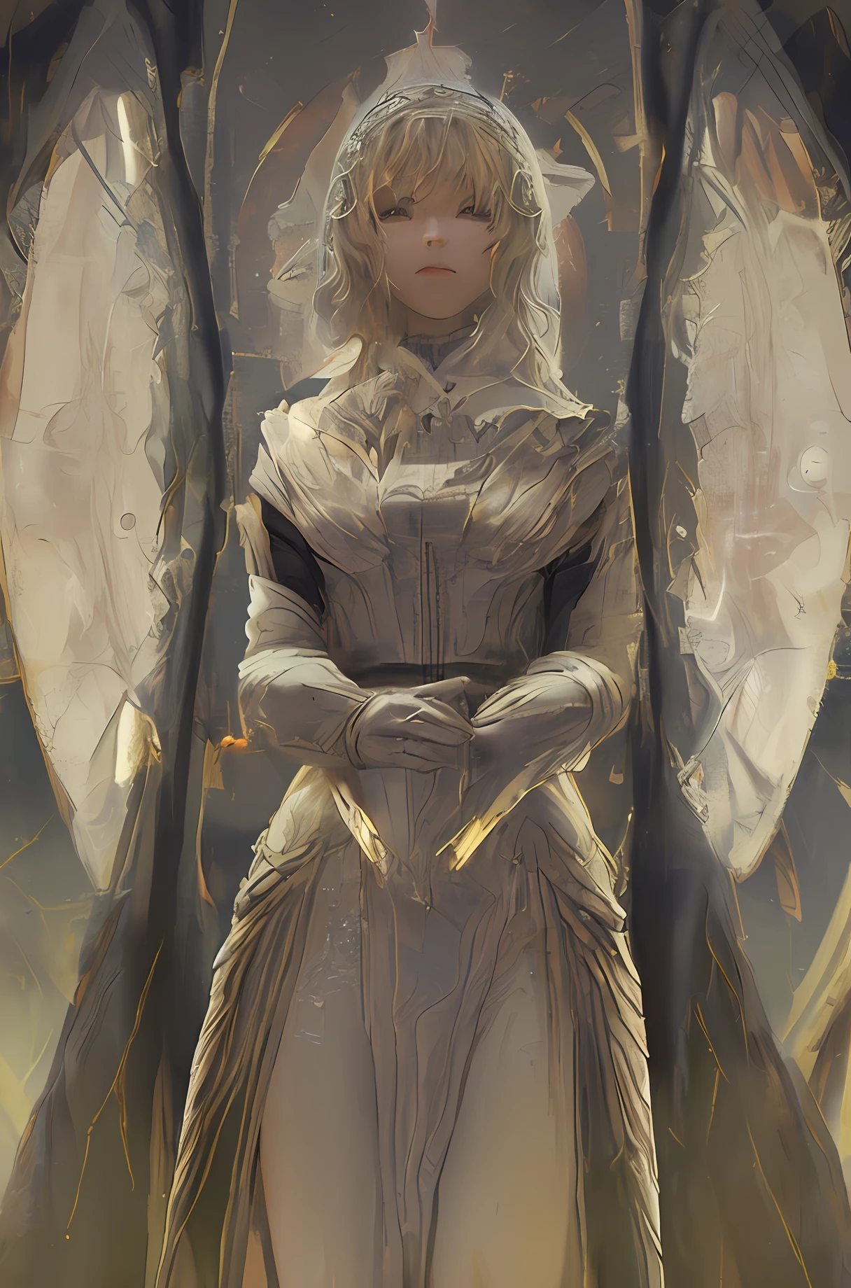 (1girl: 1.3), solo, __body-parts__,
official art, unity 8k wallpaper, ultra detailed, beautiful and aesthetic, beautiful, masterpiece, best quality, fantastic atmosphere, calming palette, quiet mood, soft shading,
Sorcerer with clock-eye,