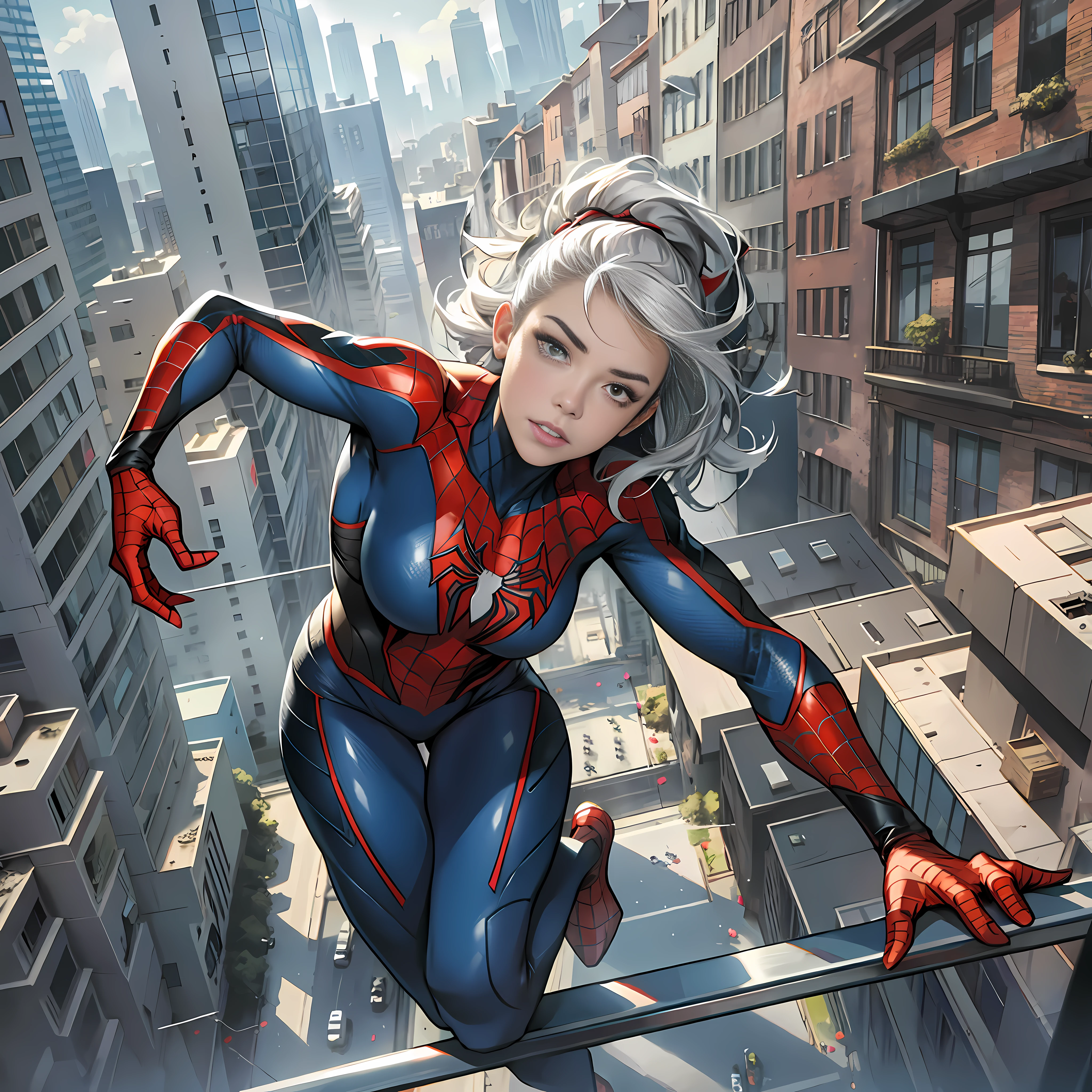 Blend in with the buildings in the background