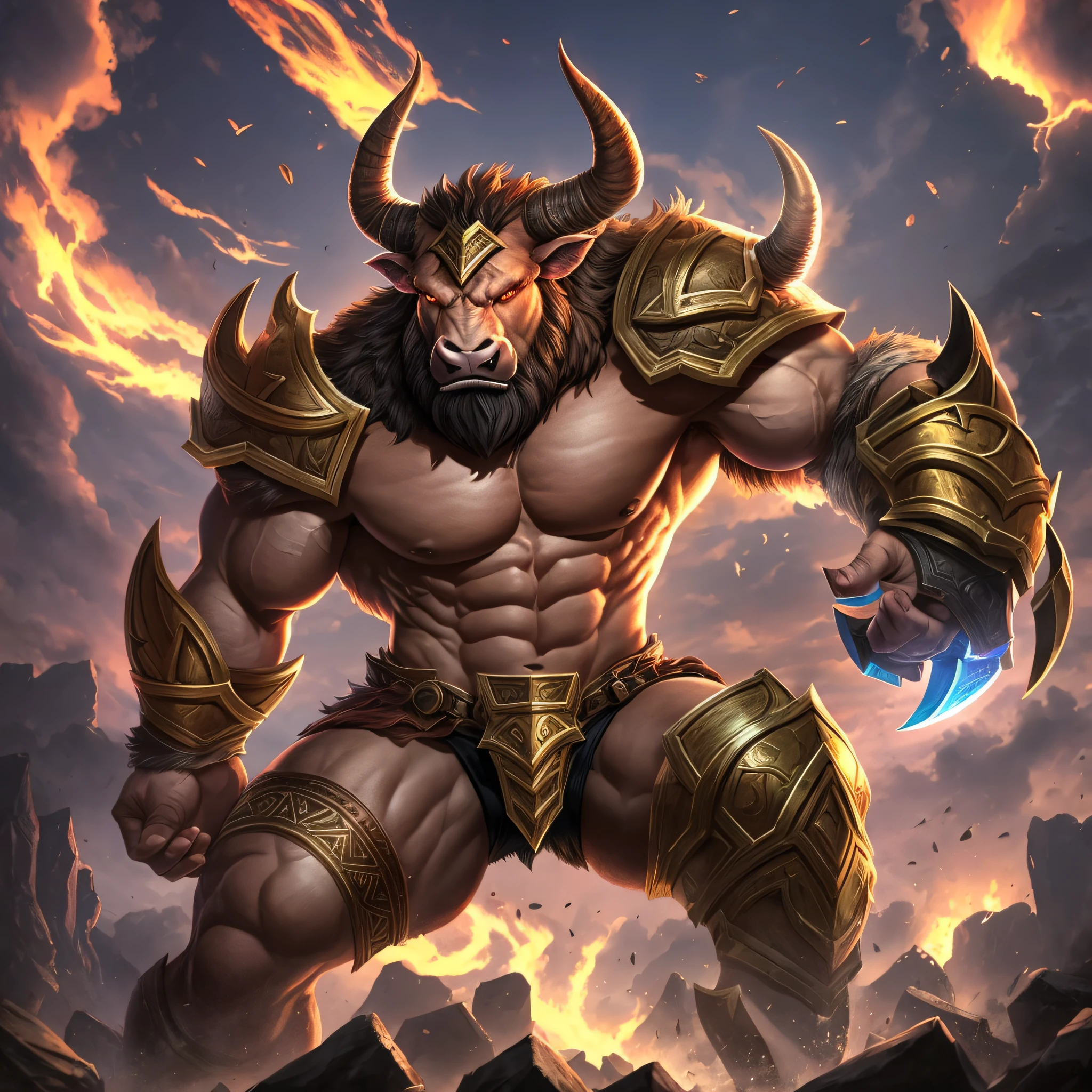 Male minotaur berserker, league of legends --auto --s2