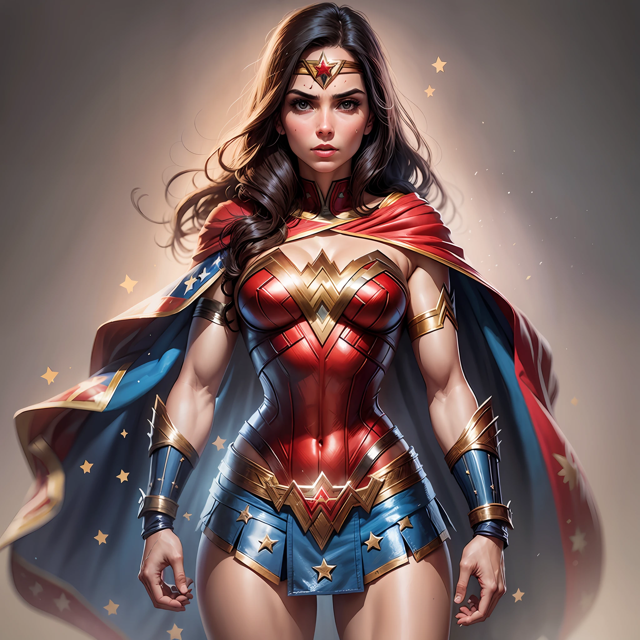 Michele Bolsonaro with Wonder Woman cape --auto --s2
