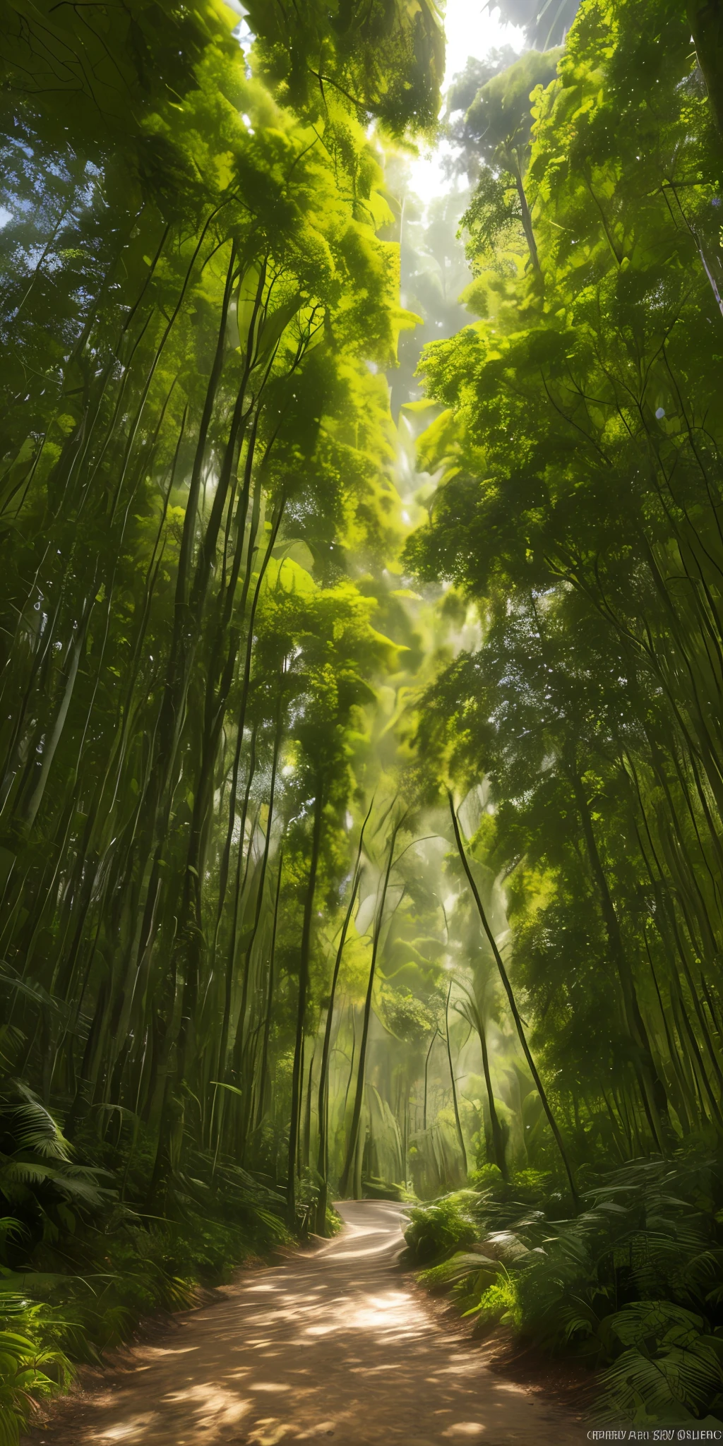 (masterpiece), (best quality), (high quality), extremely detailed 8k CG unit wallpaper, amazon forest, silence, imposing conifers covered with forest floor, severe tropical climate, mild summer, breeze, branches, depth fields, HDR, bloom, chromatic aberration, photorealistic, extremely detailed, popular at artstation, popular at CGsociety, complex, high detail, dramatic, intermediate art