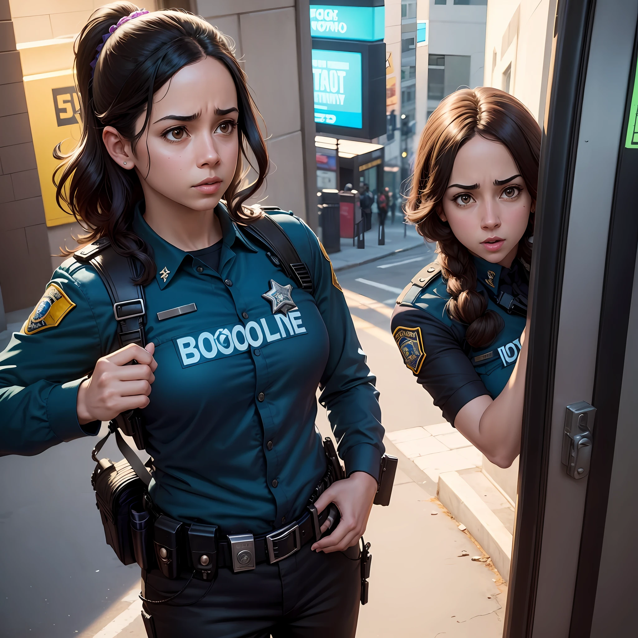 Brooklyn 99, Cop, Anime, Complex Details, Realistic, Amy Santiago, Jake Peralta --auto --s2
