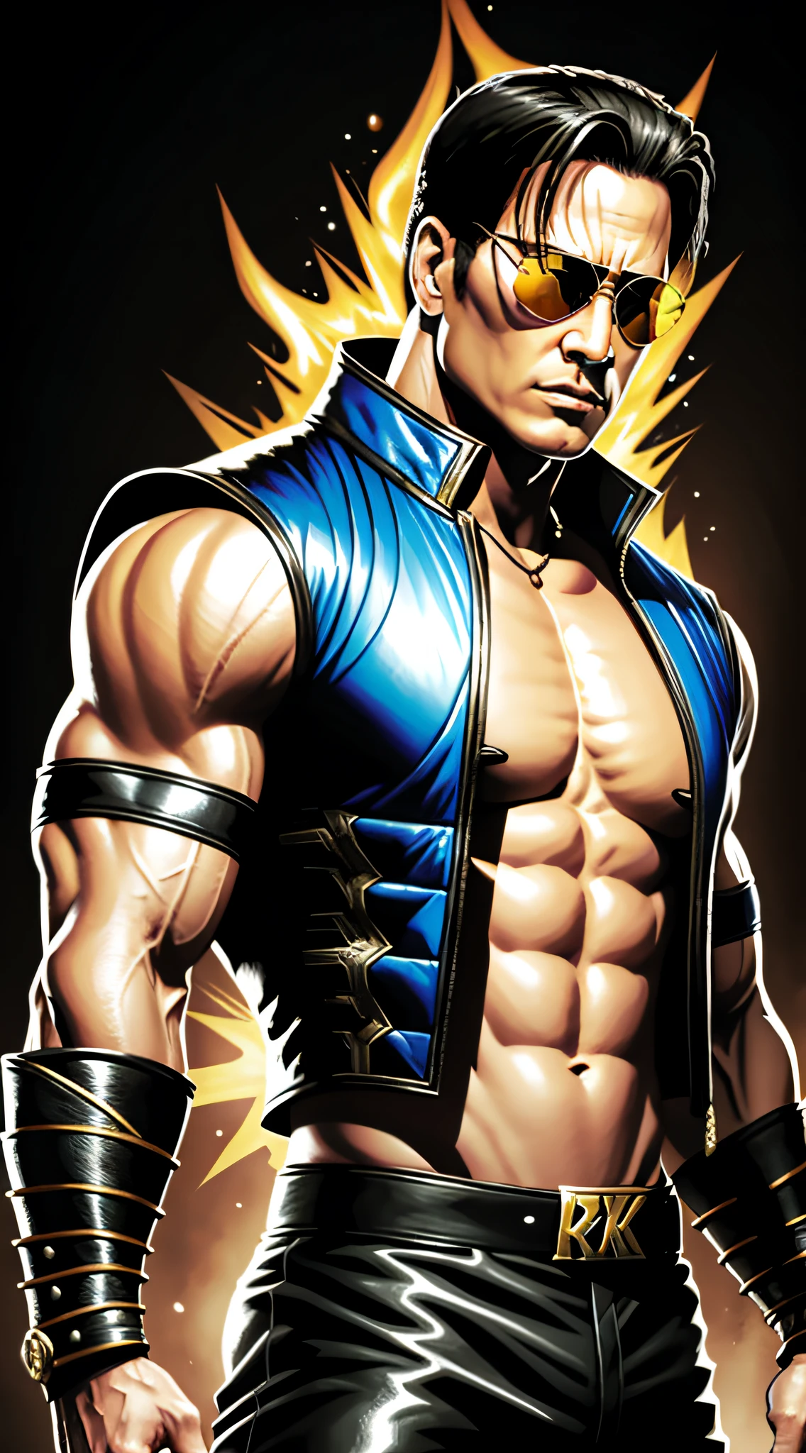 Johnny Cage, Black Sunglasses, Mortal Kombat