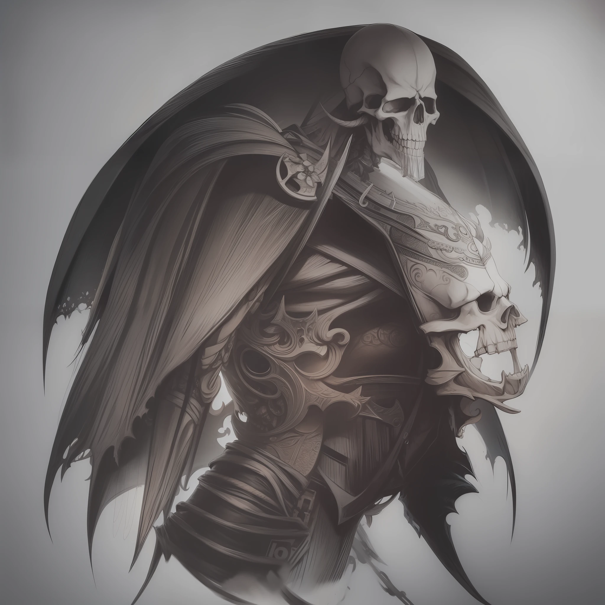 Drawing of death,