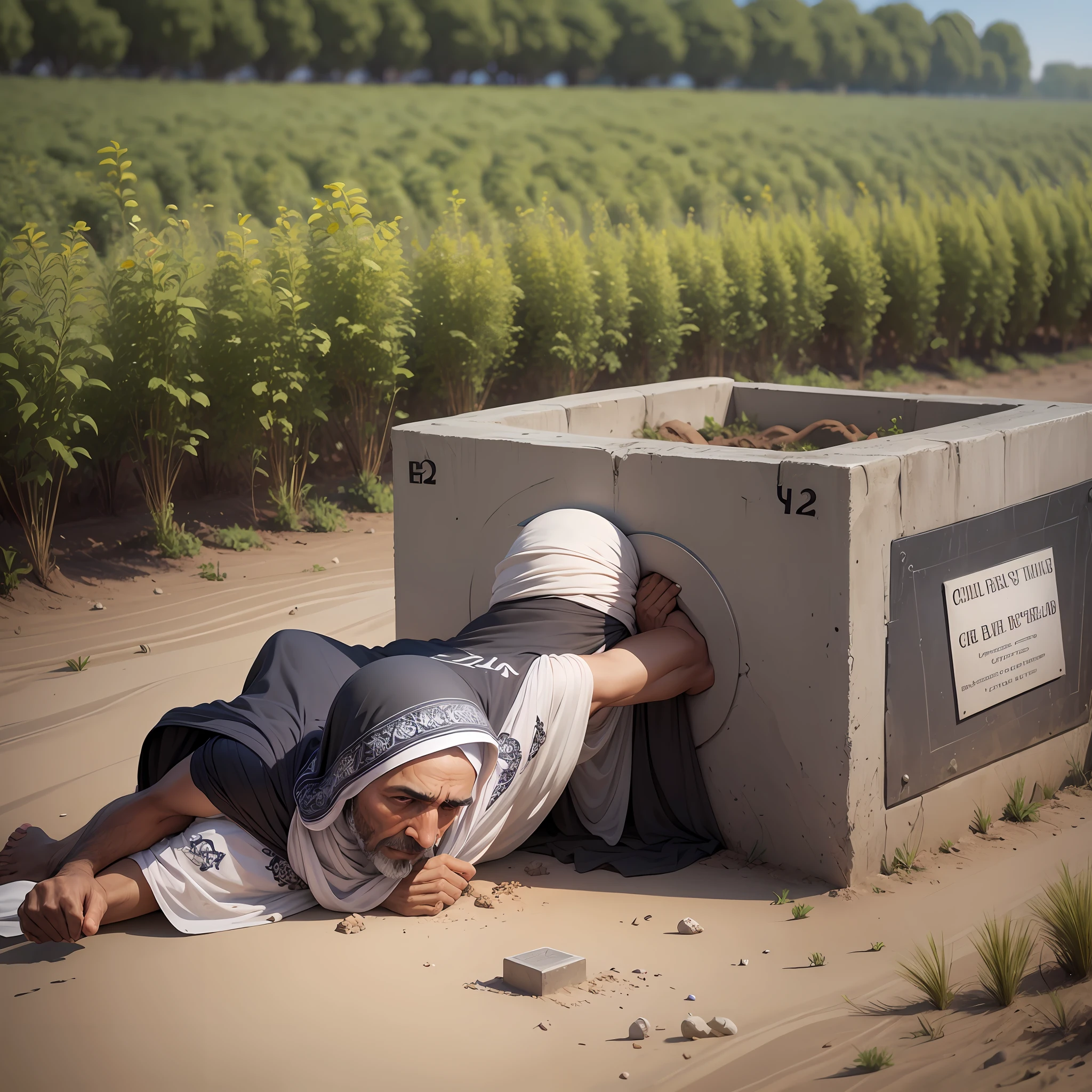 A muslim dead person ready to be burried --auto --s2