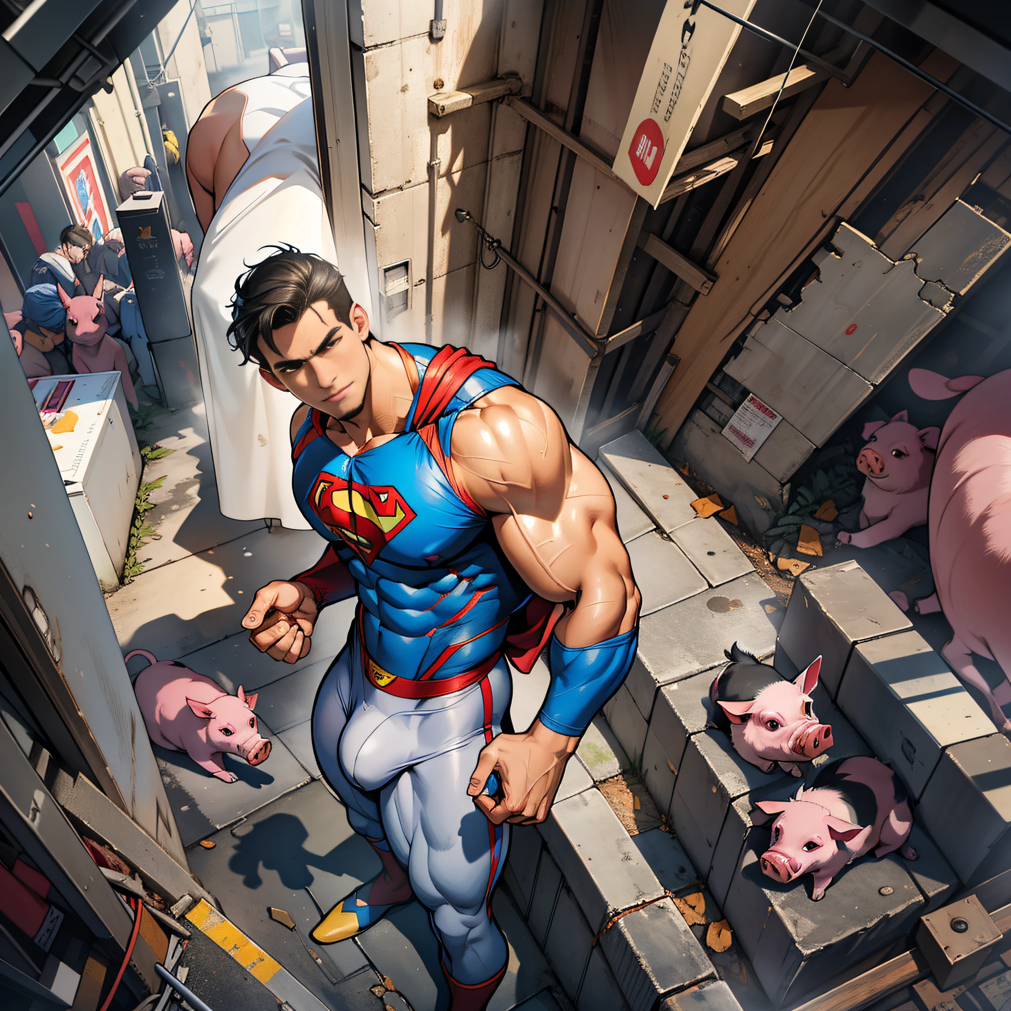 1boy, protruding crotch, a man called Superman Strong, appeared in steps that his six relatives did not recognize. In the piggy square, the student pigs crowded together in threes and threes to watch, and the eyes of passers-by were attracted by Superman's strong and upturned , wearing bright yellow underwear wrapped around the narrow and upturned bute to long-term exercise, and the shadow under the buttocks anlly between the buttocks were even ughtful, I don't know who swallowed the saliva. The appearance continues, the thick pectoral muscles are firmly bound by the tights, and the narrow vest hides most of the pectoral muscles, but the whole pectoral muscles are more attractive