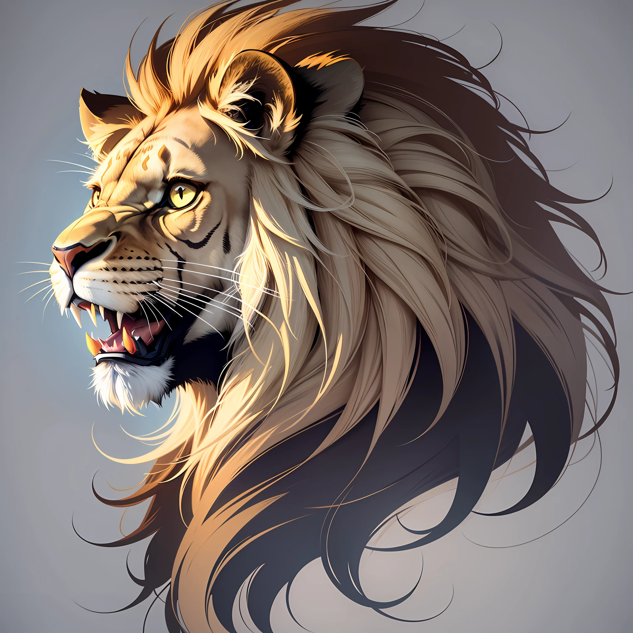 T-shirt design graphic,Lion
, vector, contour, --auto --s2