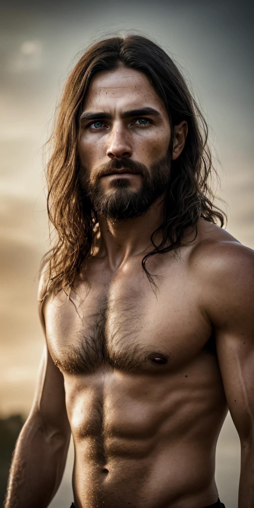 Jesus Christ walking to the gates of heaven, angels around him protecting, cinematic lighting, depth of field, bokeh, realism, photorealistic, hyperrealism, professional photography, uhd, dslr, hdr, cinematic lighting, depth of field, realism, photorealistic, hyperrealism, professional photography, uhd, dslr, hdr, world winner of press photos, (award-winning photography:1.3), (very sharp photo:1.1), (8k, RAW photo,  best quality:1.3), (realistic, photo-realistic, man, humble clothes:1.1), (skin texture) (film grain: 1.3), (warm tone, warm tone: 1.2), cinematic light, side lighting, ultra high resolution, best shadow, RAW, upper body, Microgeometry, skin elasticity, light scattering through hair, ambient occlusion, multilayer skin shading, facial muscle simulation, iris and pupil rendering,  Advanced color sorting