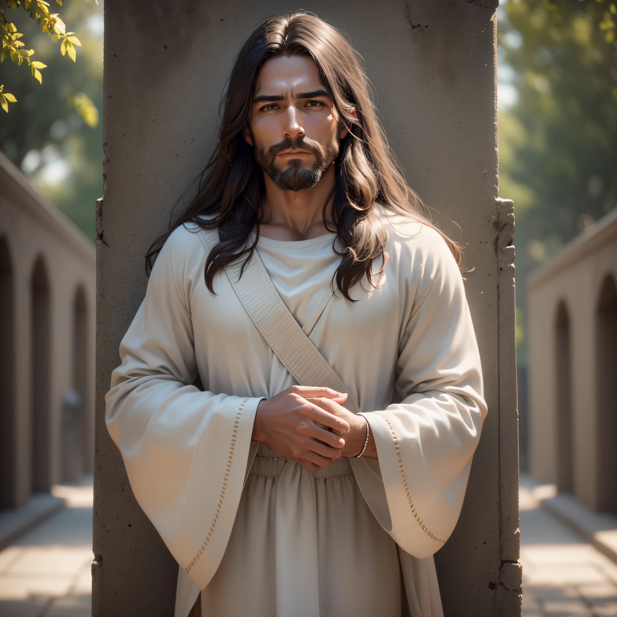 Jesus Christ of constas walking to the gates of heaven, cinematic lighting, depth of field, bokeh, realism, photorealistic, hyperrealism, professional photography, uhd, dslr, hdr, cinematic lighting, depth of field, realism, photorealistic, hyperrealism, professional photography, uhd, dslr, hdr, world winner of press photos, (award-winning photograph:1.3), (jesus christ, handsome face, 40-year-old man, (very sharp photo:1.1),  (8k, RAW photo, best quality:1.3), (realistic, photo-realistic, man, humble clothes:1.1), style (look at the sky: 1.2) (skin texture) (film grain: 1.3), (warm tone, warm tone: 1.2), cinematic light, side lighting, ultra high resolution, best shadow, RAW, upper body, Microgeometry, skin elasticity, light scattering through hair, ambient occlusion,  Multilayer skin shading, facial muscle simulation, iris and pupil rendering, advanced color classification --auto --s2