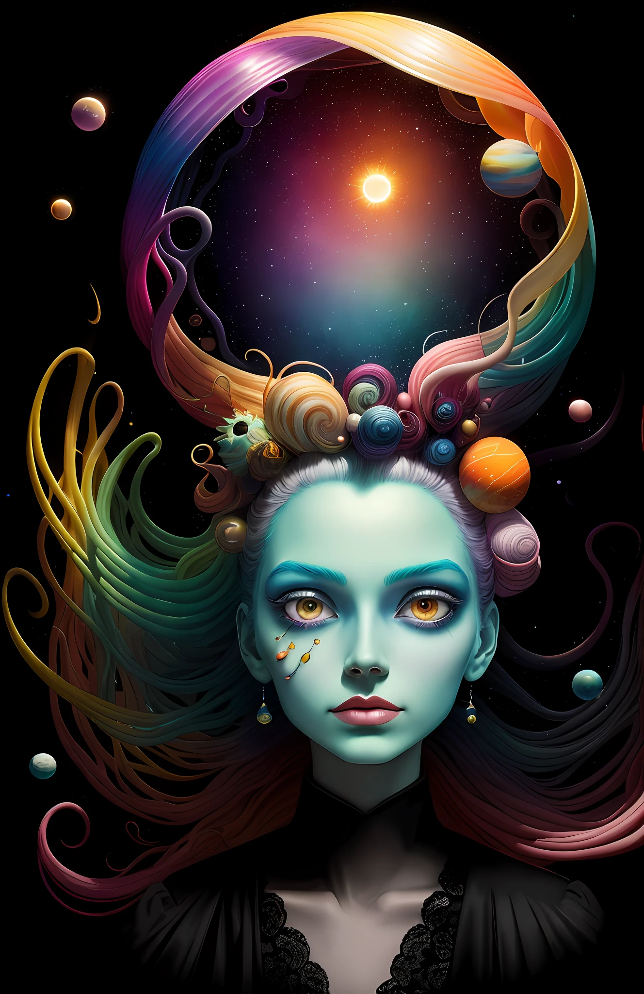 Dark, blend, background