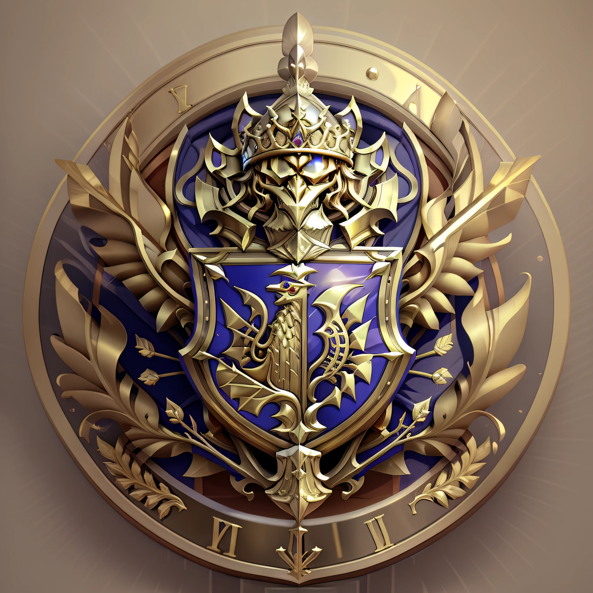 simple gold coat of arms