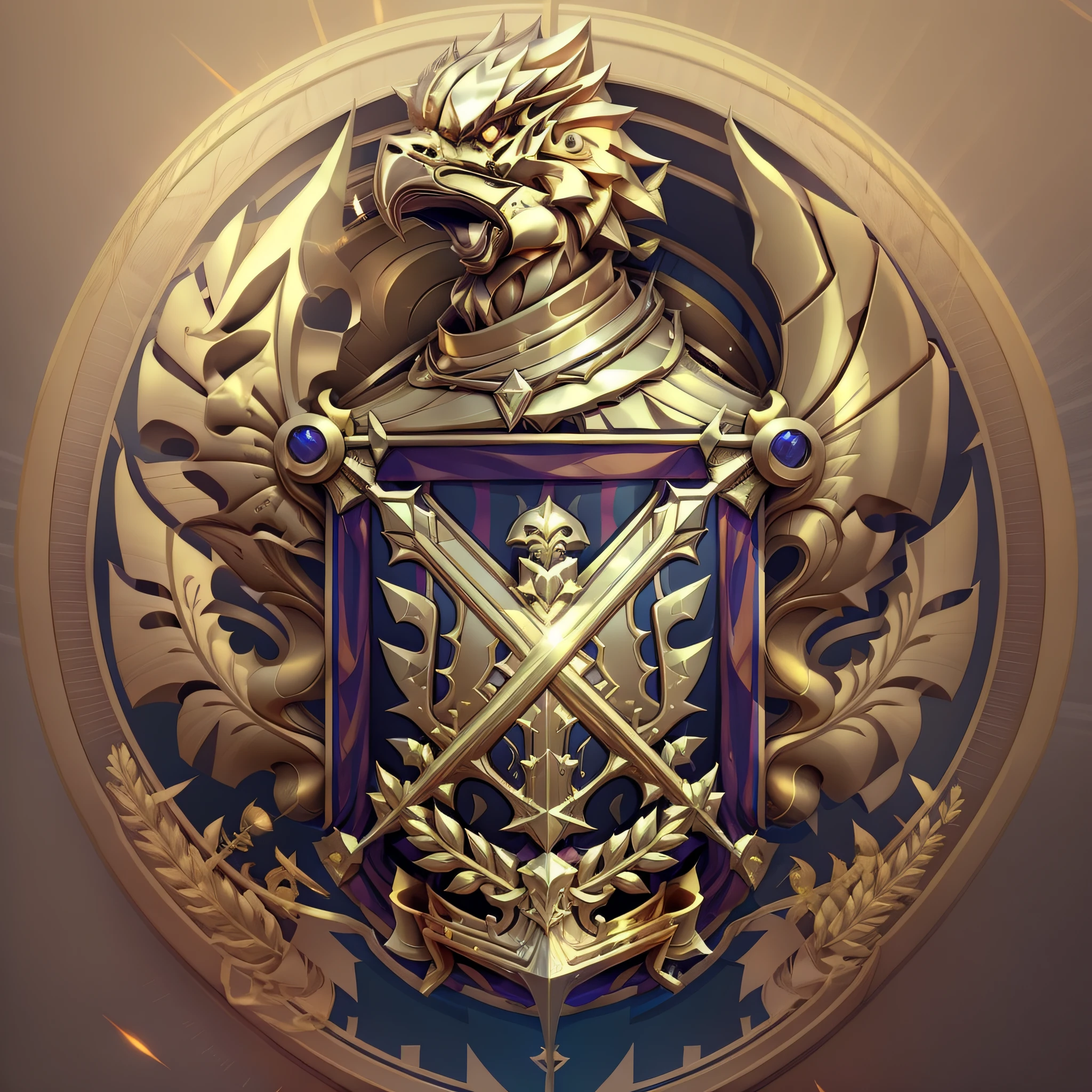 simple gold coat of arms