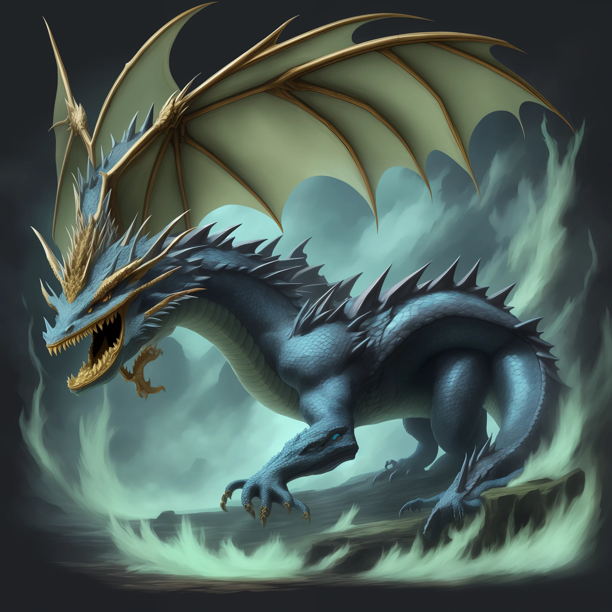 Very detailed dragon