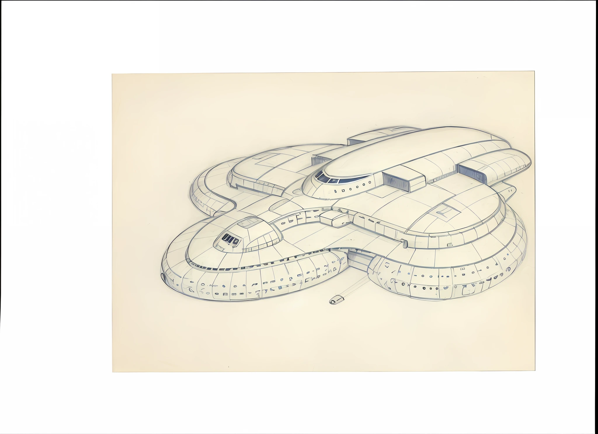 drawing of a pencil drawing of a computer mouse, utopian spaceship, movie dune spaceship, brutalist spaceship, spaceship design, plan of a spaceship, ancient spaceship, lockheed concept art, by Ayako Rokkaku, spaceship concept art, by Shigeru Aoki, spaceship plan, science fiction spaceship,  futuristic starship colorful