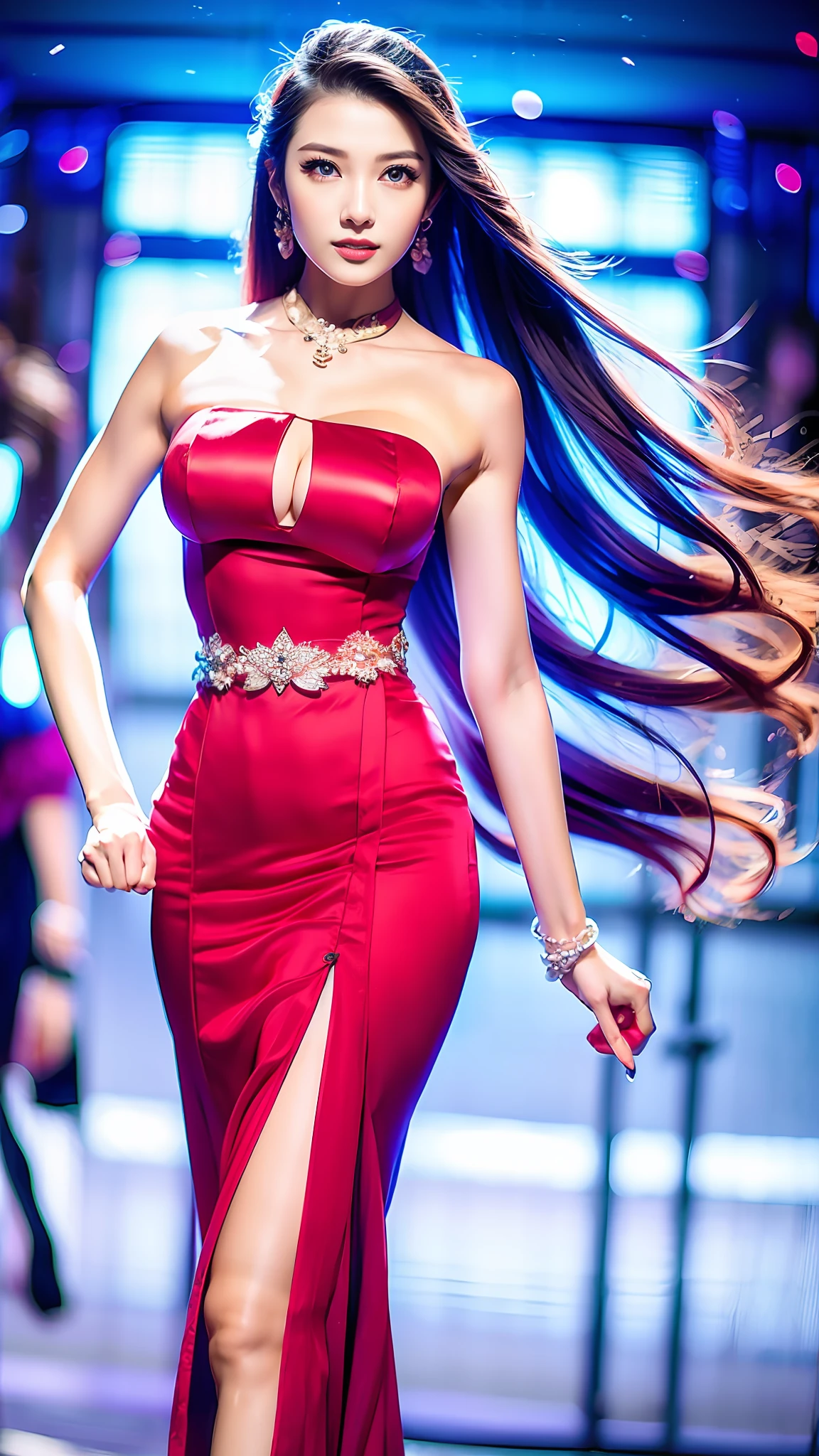 a woman in a beige dress standing on a street, gorgeous young korean woman, beautiful south korean woman, korean girl, beautiful young korean woman, korean woman, beautiful asian girl, photo of slim girl, wearing tight simple clothes, photo of slim girl model, attractive girl, korean women's fashion model, gorgeous chinese model, chinese girl, asian girl, lovely woman