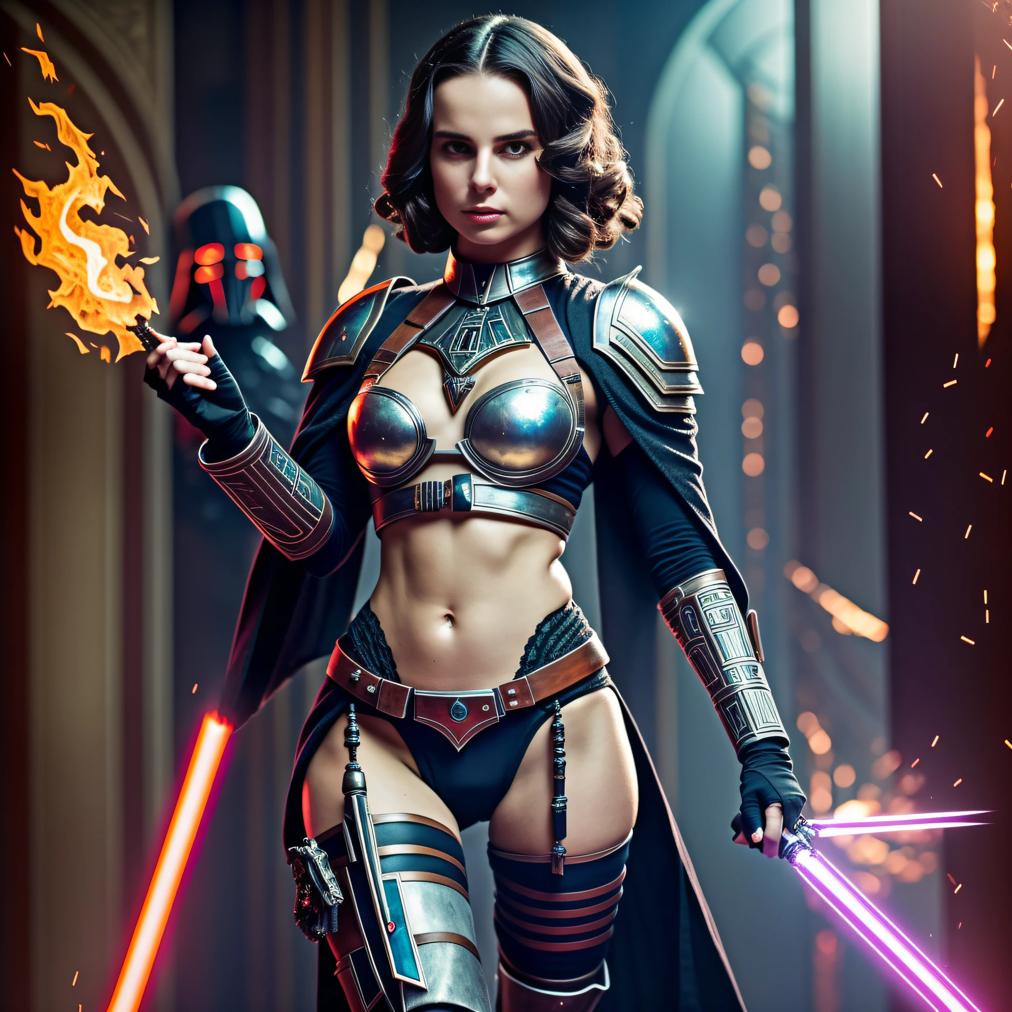 Various angle:1.37 dazzling fire-follet moon night:1.37 dark "Xwing Star-Wars BattleShip Queen 6PO" Futuristic Scene "Heavy Metal" Diplomatic conceptual glamorous females pure symmetrical oily athletes 38years key aesthetic slow walking playing Cosplay "Princess Laia:1.37" "Daisy Ridley:1.37" "Nathalie Portman":1.37 Baroque body faces cheekbones effects glowing sad:1.37 embarrassed max saturated:1.37 lazuli-goute-entre beaux:1.37 eyes:1.37 opals black pupils turquoise irises sapphires mouth open teeth obvious smiles hairstyles ecstatic fringes:1.37 clavicles jacket floating jacket fixed shoulders:open cape levitating shirt jaket white papillotes lace arm hand + thumb-4finger-5nail corsait gothic navy thick leathers bikini supports various breasts pointed:1.37 satin skirt:1.37 matching bristles loose spinels navel:1.37 size chastity-belt:1.37 silver adorned padlock Gold lock garters scarlet pubis-hairy obvious indigo underwear thighs legs bulky stainless steel boots gothic ornate onyx ruby invokes:1.37 delicate Toys CGSCOSITY robots sunLight luminescence ultra pro-photorealistic optimal qualities precise details:1.37 DSLR max resolution colors-coded perfection improved graduated Octane rendered UHD XT3 16K DSLR HDR UnrealEngine5 real shadows 3dcg analog sharpness:1.37 (EOS R6 135mm 1/1250s f/2.8 ISO400) C3PO fullbodye "Darth Vader" Mechanized adaptable gadjet Carbonites rune mannequins "Bruce Weber" girls raw supports fully dressed armor chrome Mandalorian heavy metallic covered flat bands fathoms richly decorated copper:1.37 ornate embroidered glyphs lava weapon plasma Tourmaline silver engravings lava incandescent space DeathStar xwing-fire-shoot-laser depths:1.37 ultra nsfw background:1.37 equirectangular 360 chef-d' [(Willi Baumeister:1.1) (John T. Biggers:1.2)::17 DoF Alessandro Casagrande, Greg Rutkowski, Sally Mann, Guweiz and James Jean, tattoo Michelangelo nsfw etc.
