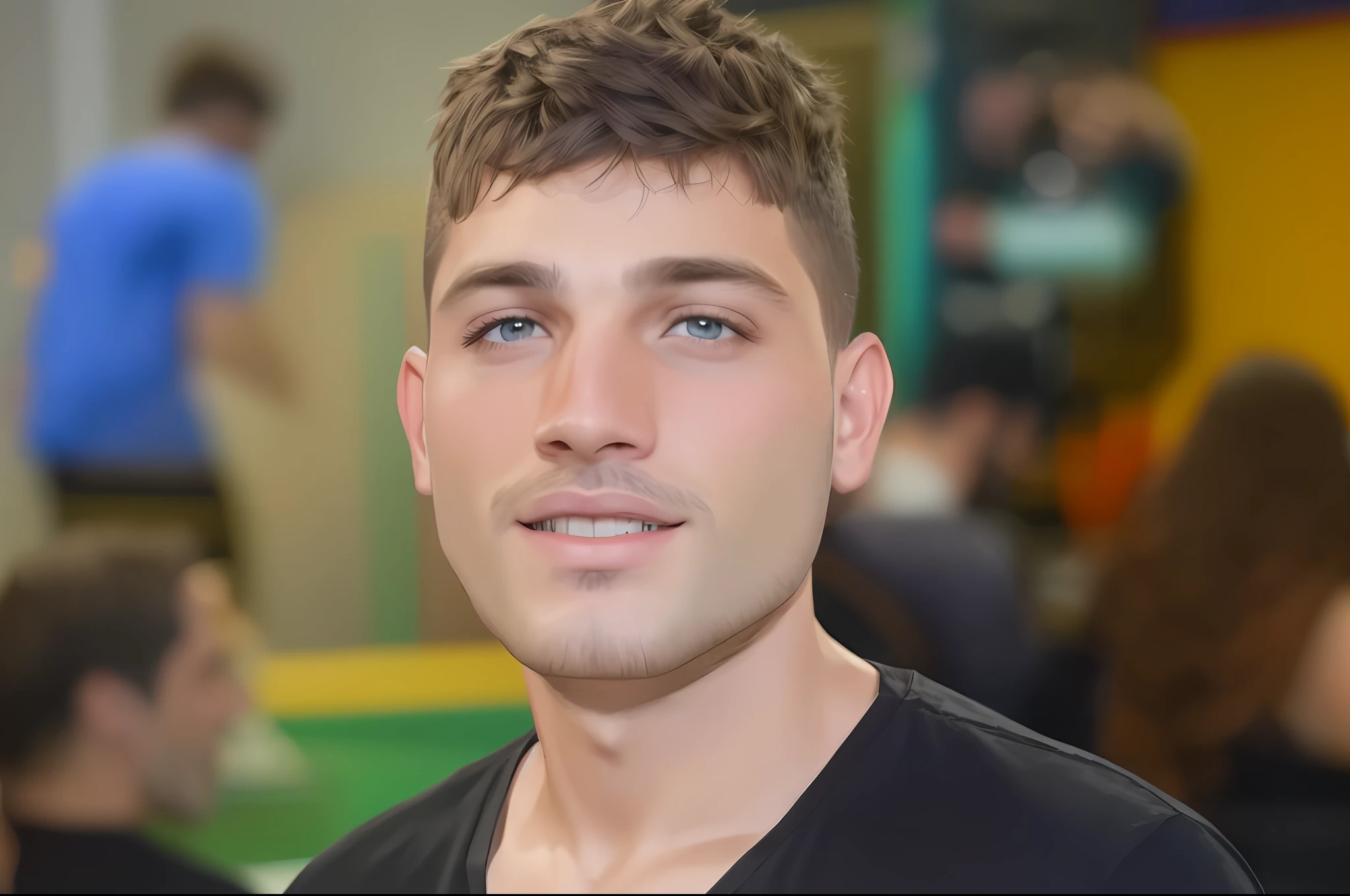 Male face with beard (detailed, intricate), realistic: 1.2, 8k, wallpaper, (highest quality, award-winning, masterpiece: 1.6) --auto --s2