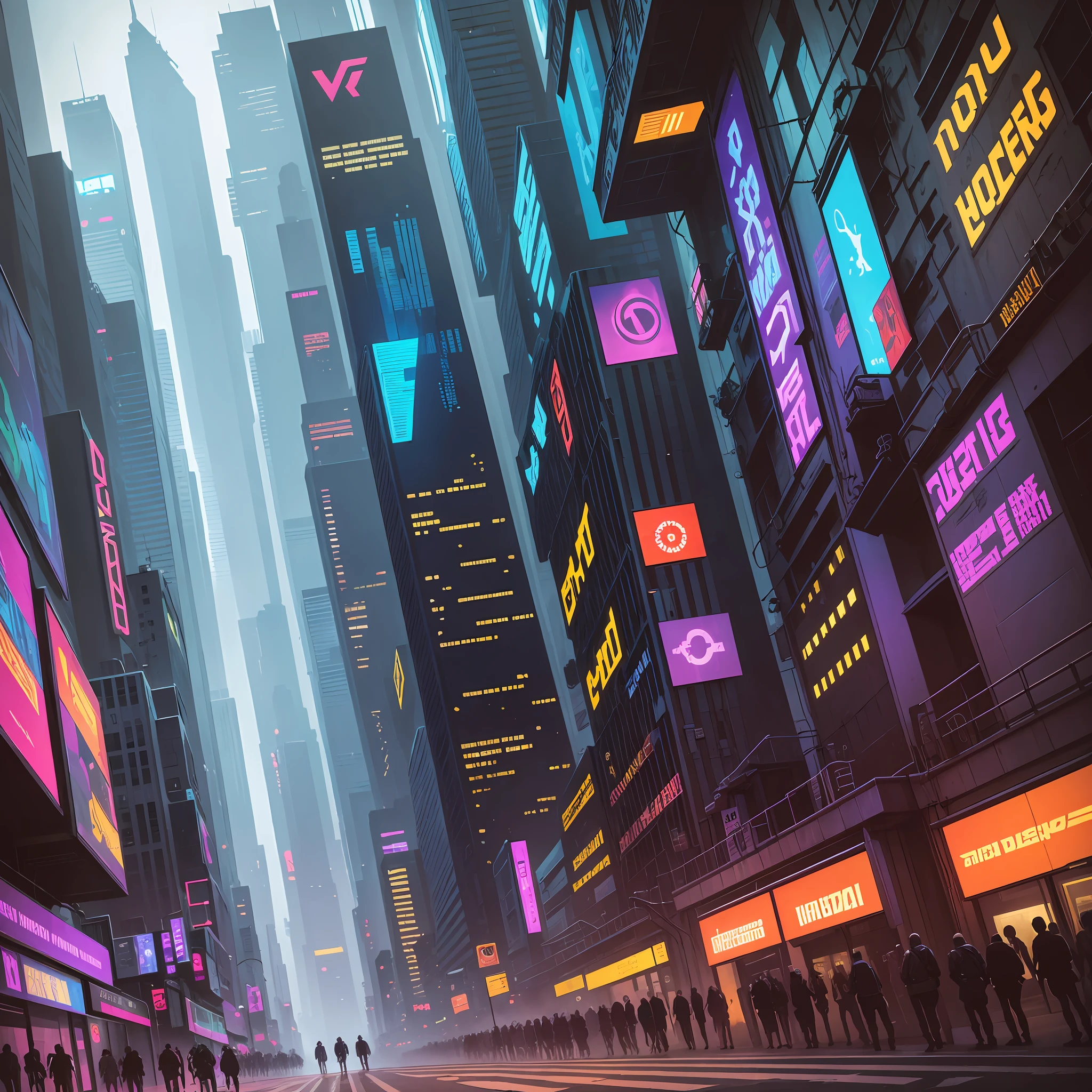 Escher style. Cyberpunk --auto --s2