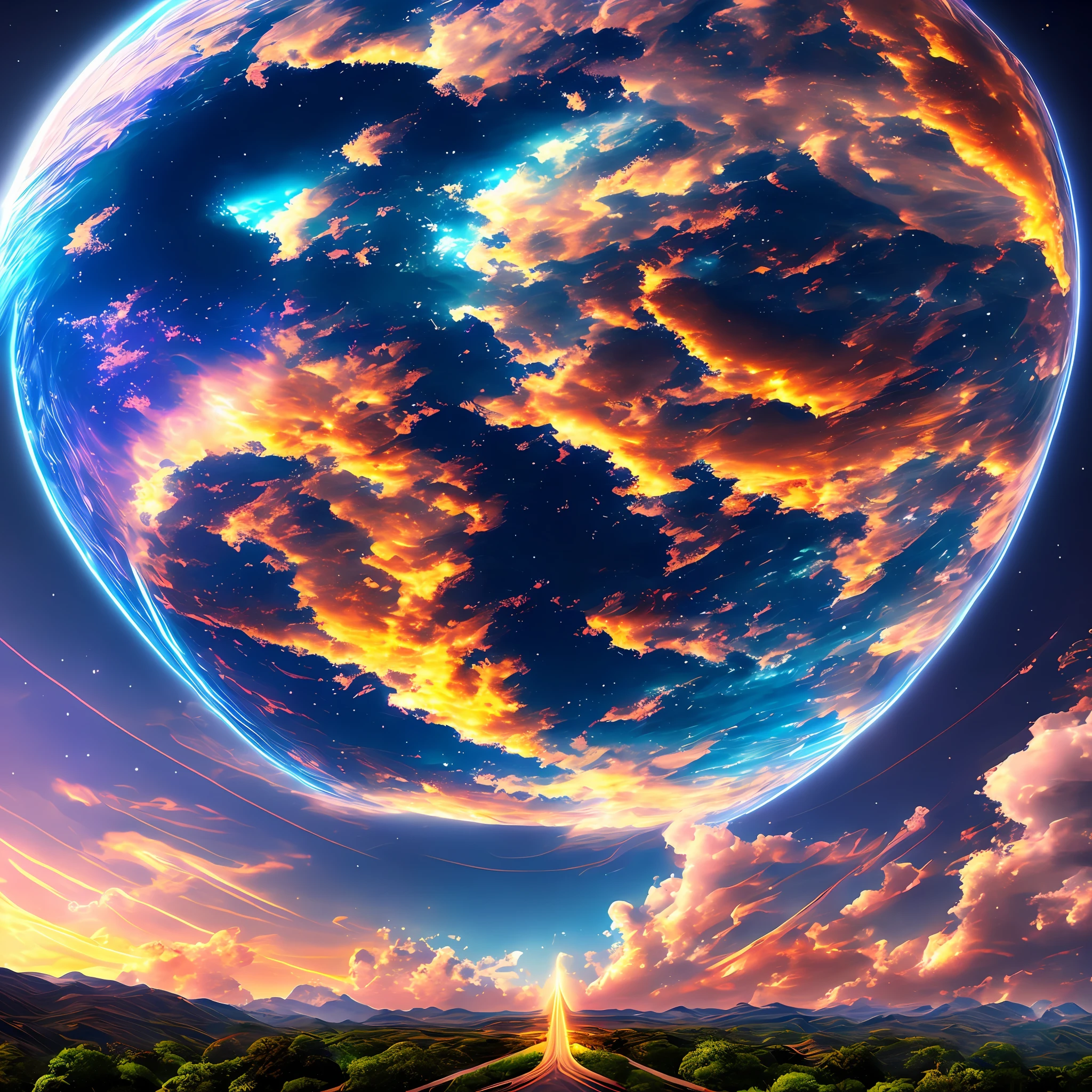 God created the heavens and the earth. 8k ultra realistic 4k realistic --auto --s2