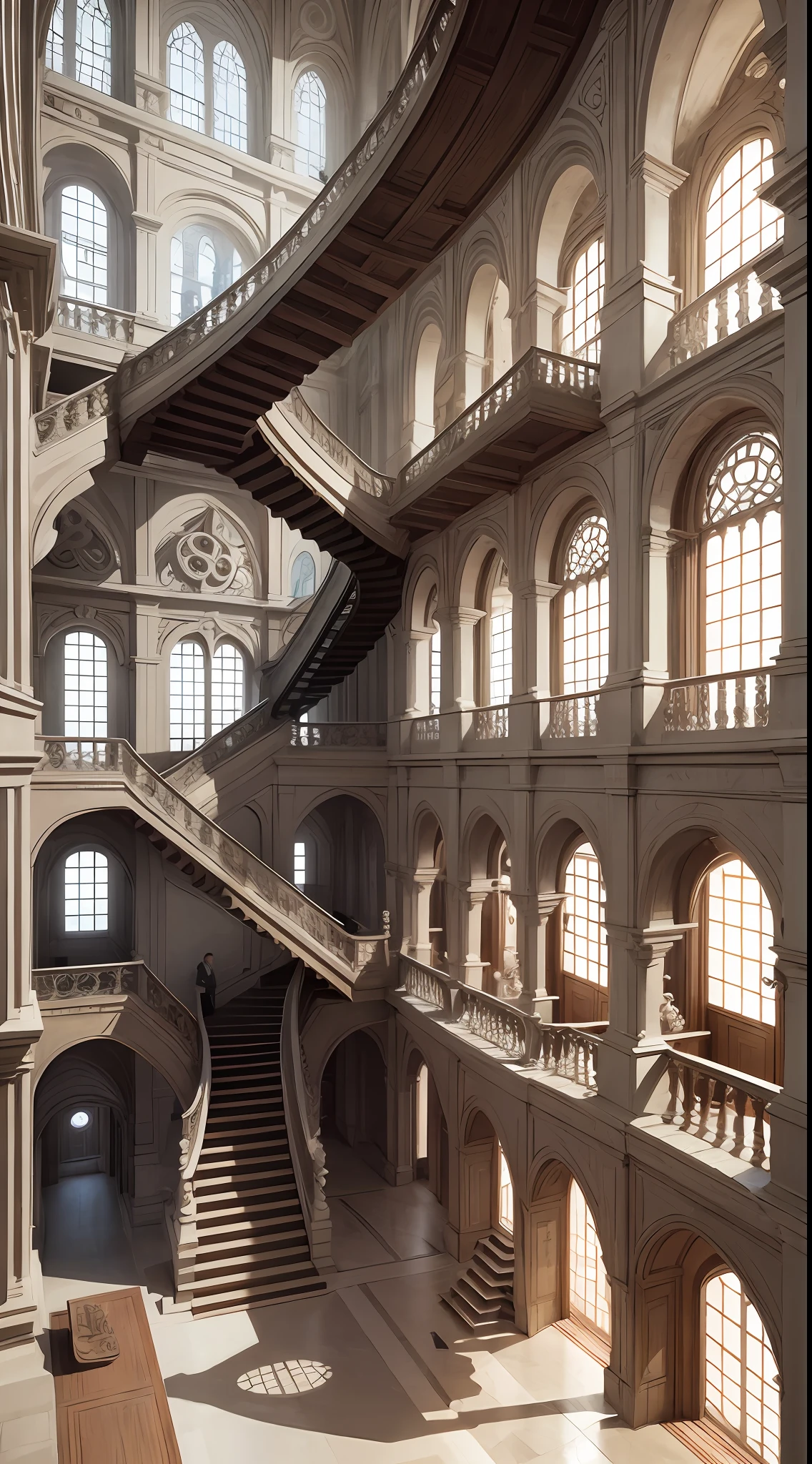 Escher style. --auto --s2