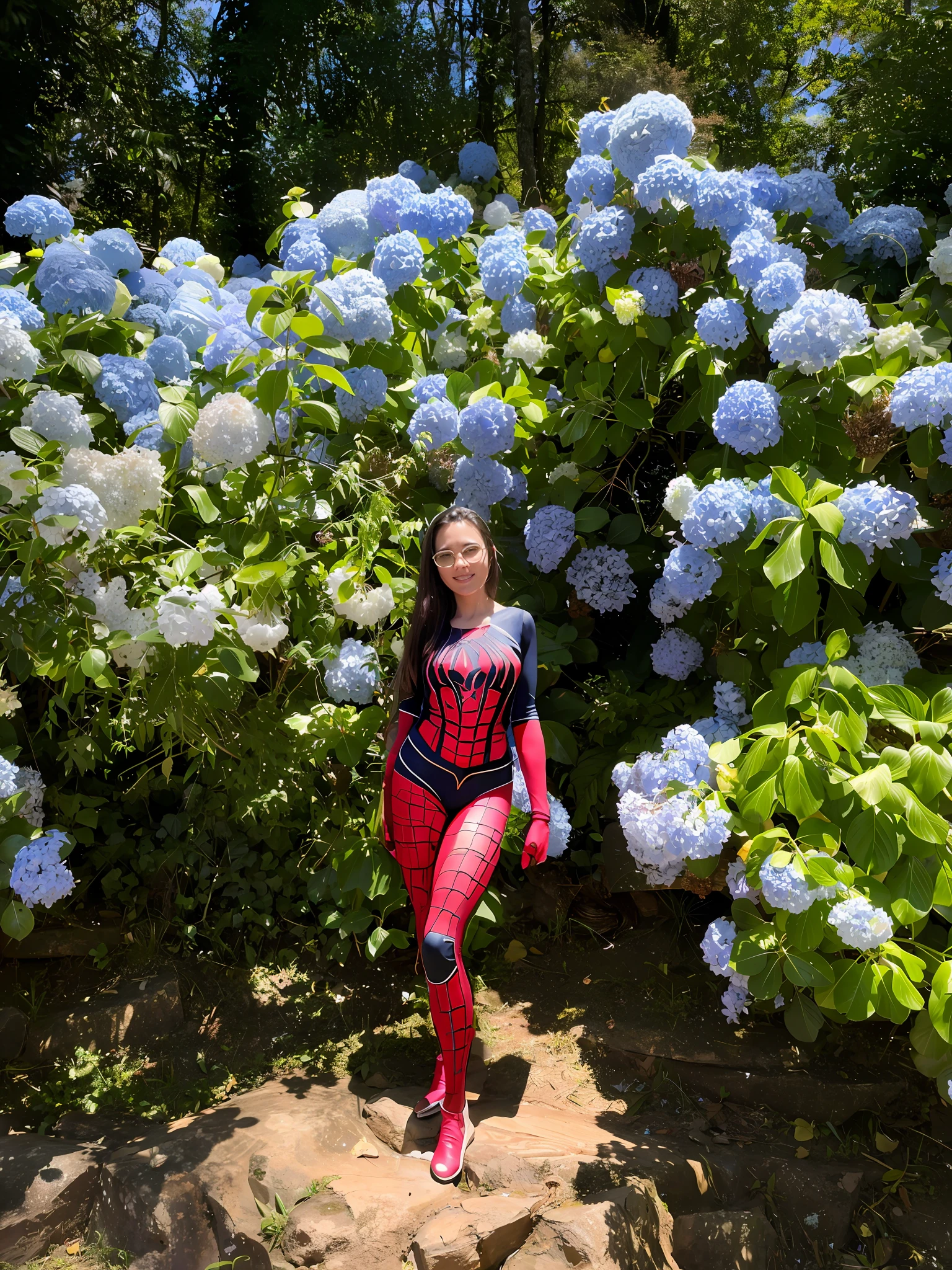 Spider woman, 8k, high definition, detailed costume, dc and marvel style