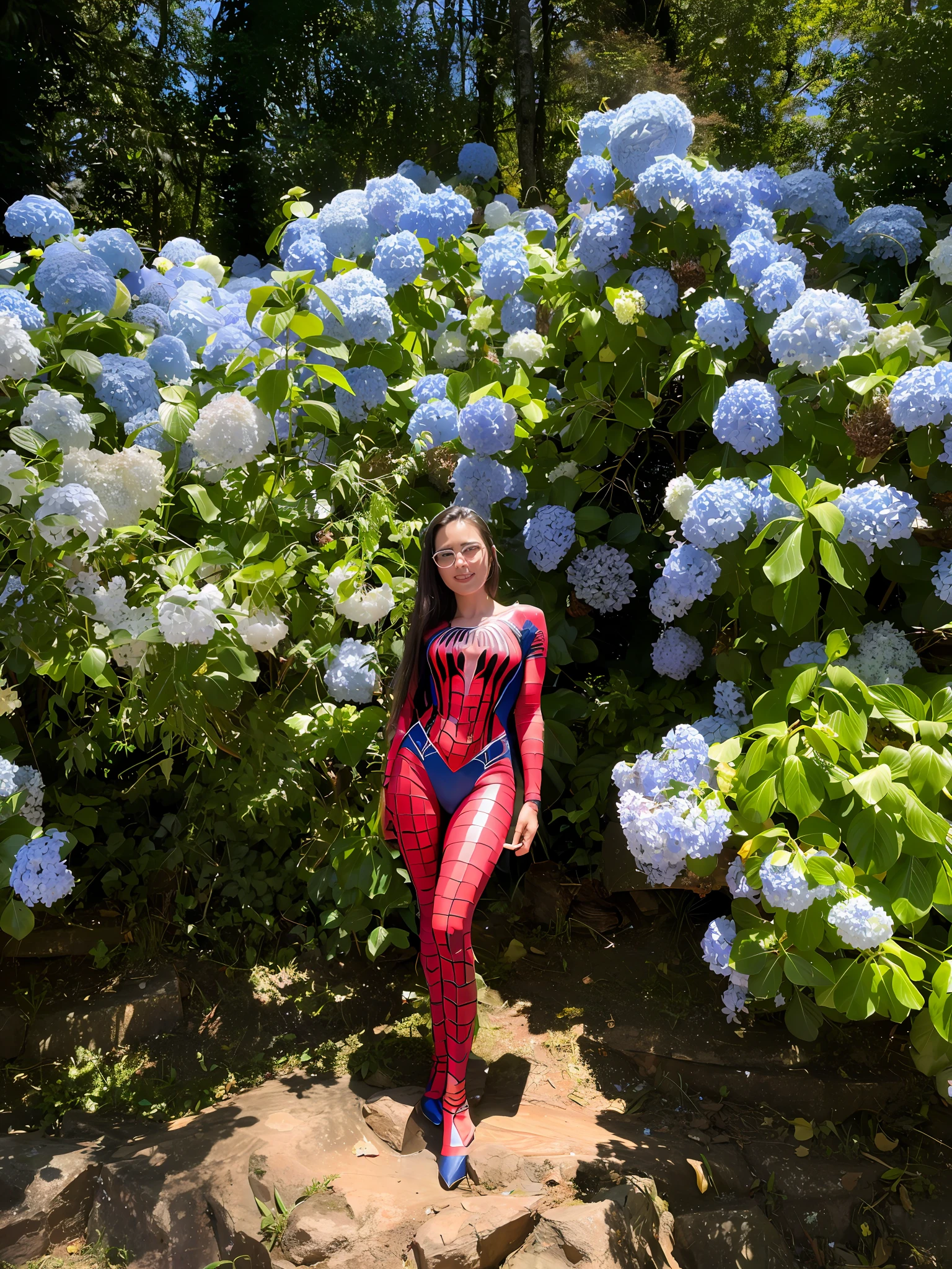 Spider woman, 8k, high definition, detailed costume, dc and marvel style