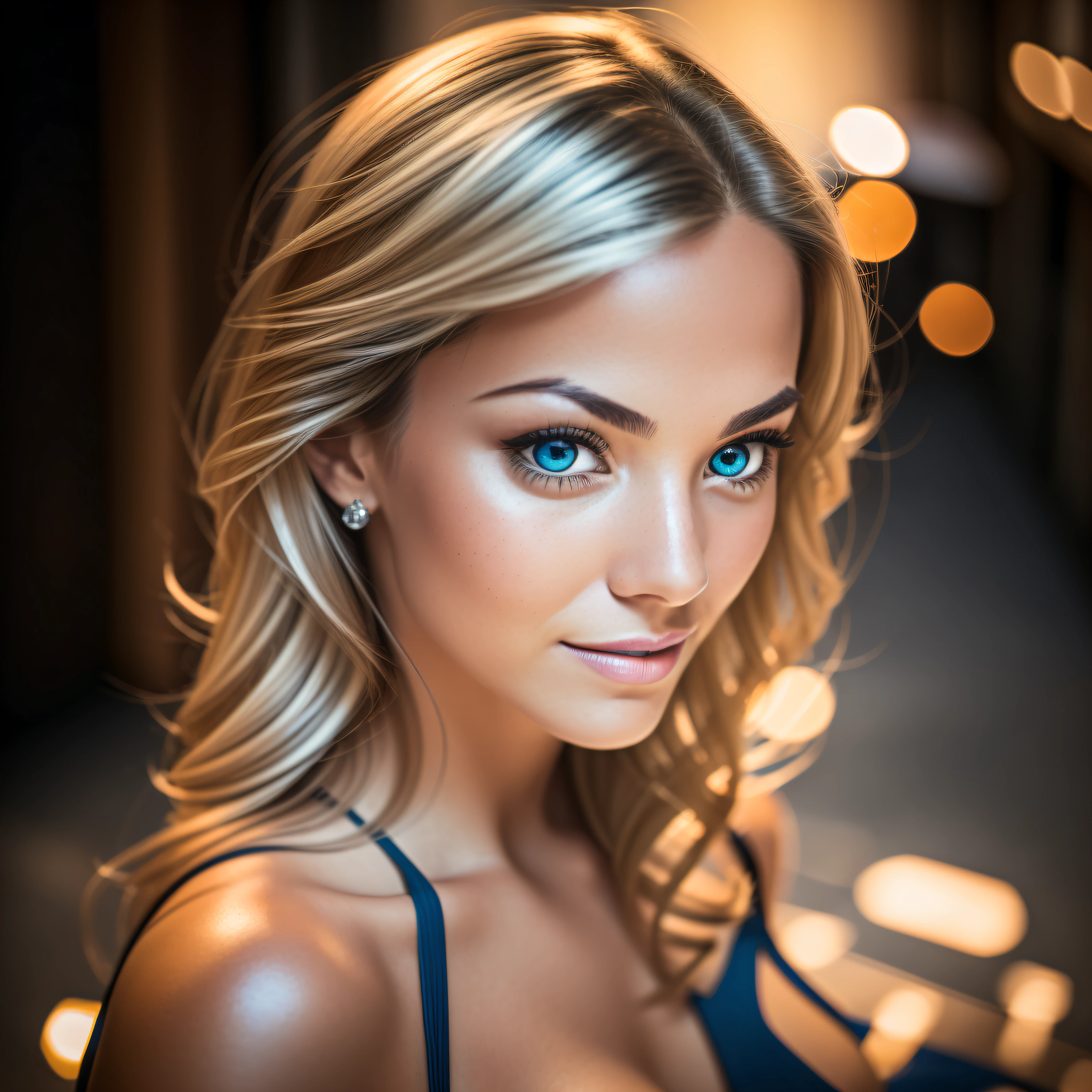 (selfie shot, from above:1.4), (half body postrait:1.4), RAW uhd portrait photo of a 54-year-old blonde (blue-eyed woman) walking down a dark alleyway, natural breasts_b, nighttime city background, (red sundress), (cleavage), detailed (textures!, hair!, shine, color!!, imperfections:1.1), highly detailed glossy eyes, (looking at the camera), specular lighting, dslr, ultra quality, sharp focus, tack sharp, dof, film grain, (centered), Fujifilm XT3, crystal clear, center of frame, cute face, sharp focus, street lamp, neon lights, bokeh, (dimly lit), low key, at night, (night sky)  detailed skin pores, oiled skin, tan, intricate eye detail --auto --s2