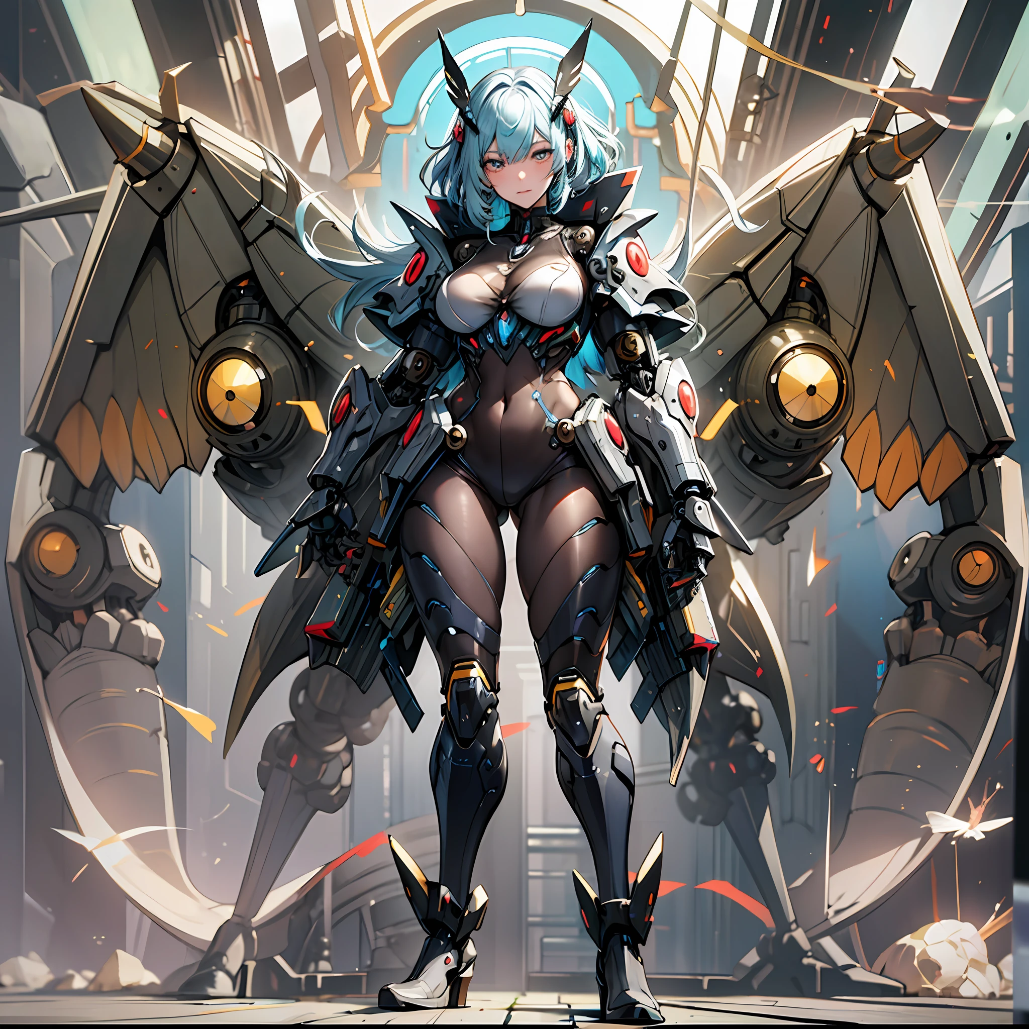 Woman in silkworm moth color costume, best anime 4K wallpaper, full body, cyberpunk silkworm moth, mechanized valkyrie girl, biomechanical, highly detailed artgerm based on silkworm moth, cyborg silk moth, anime style 4k, silkworm moth