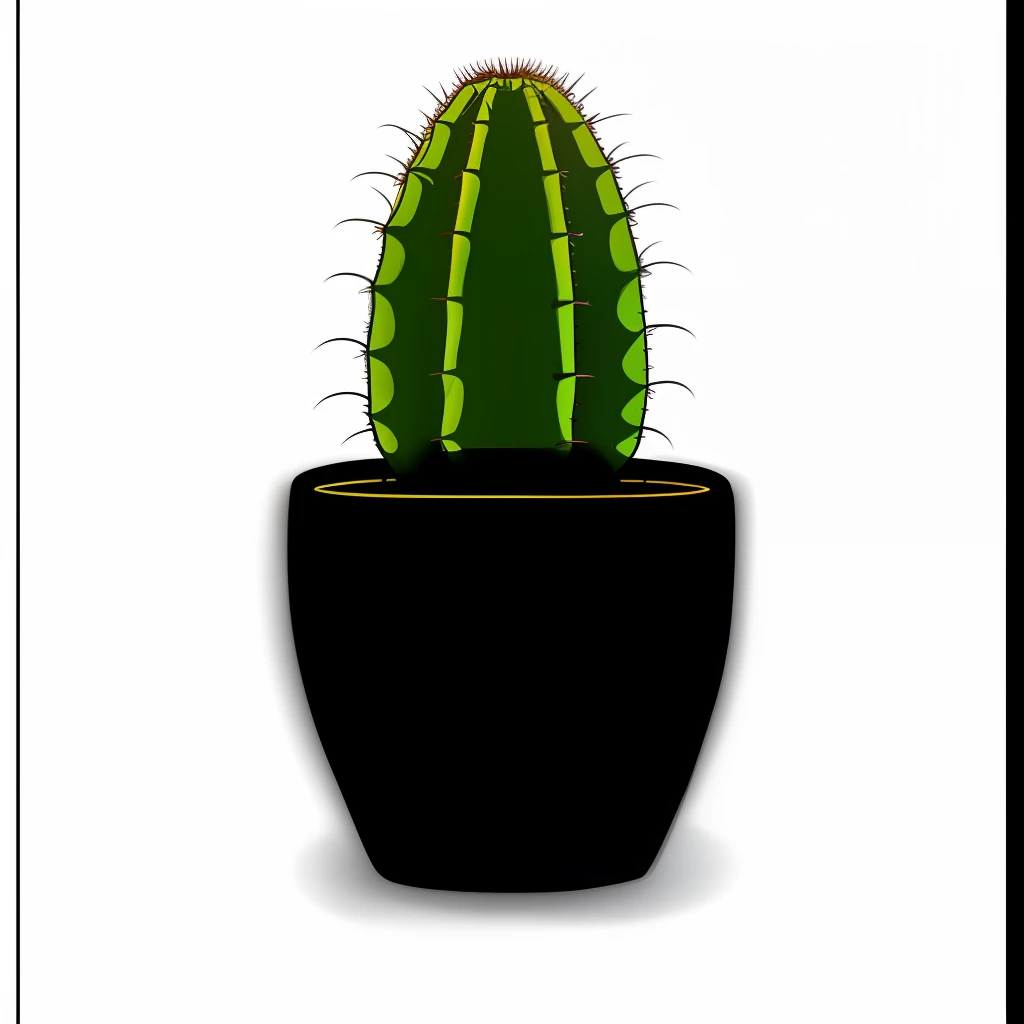Cactus in minimalist style, Design with 32k quality, inspired by T-shirt design, with Minimalist style, made by DSLR Camera, full framing, centered, white background, maximum quality, maximum details.
