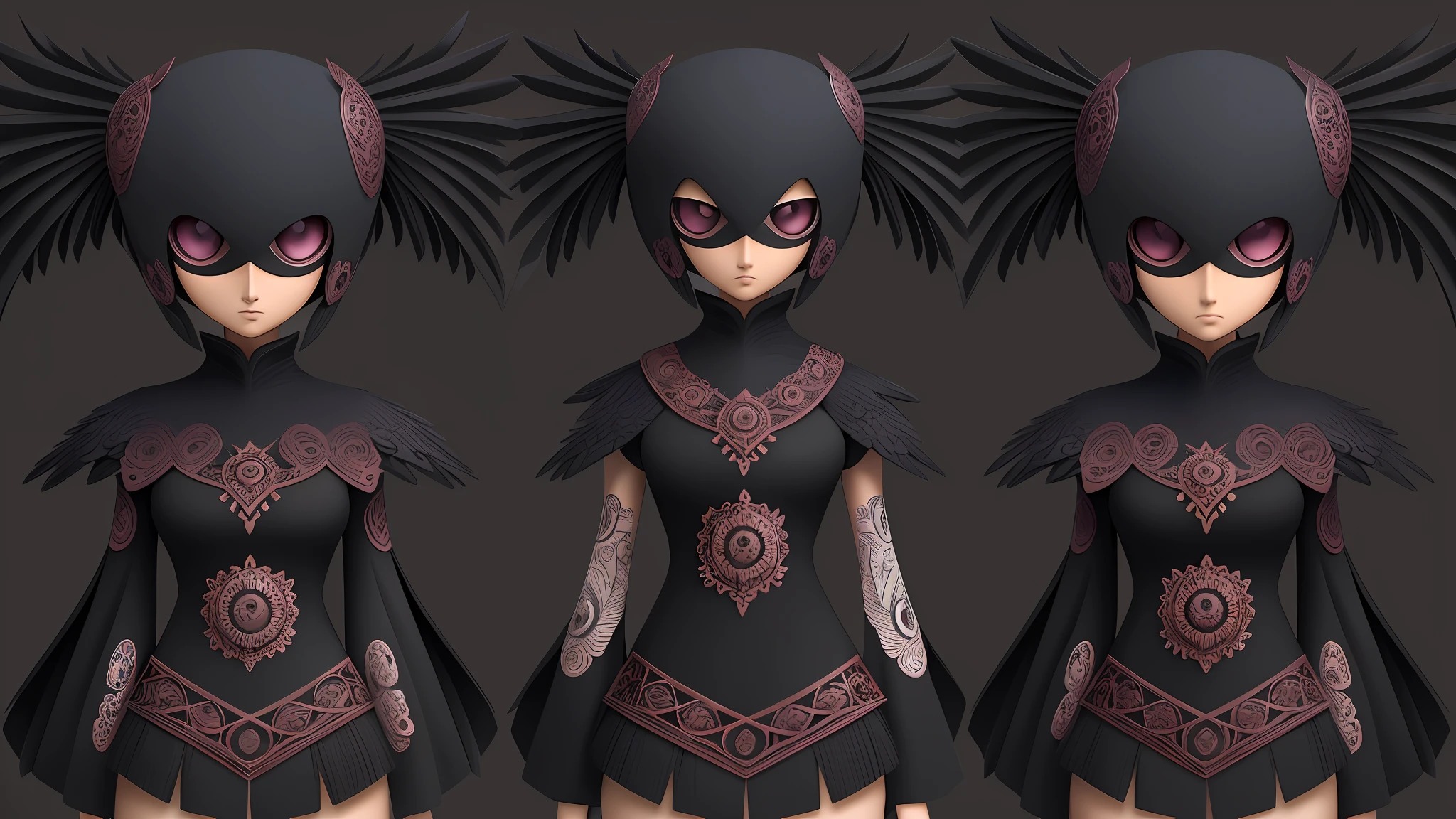 fibonaccin sequence raven , In the style of Naoto Hattori --auto --s2