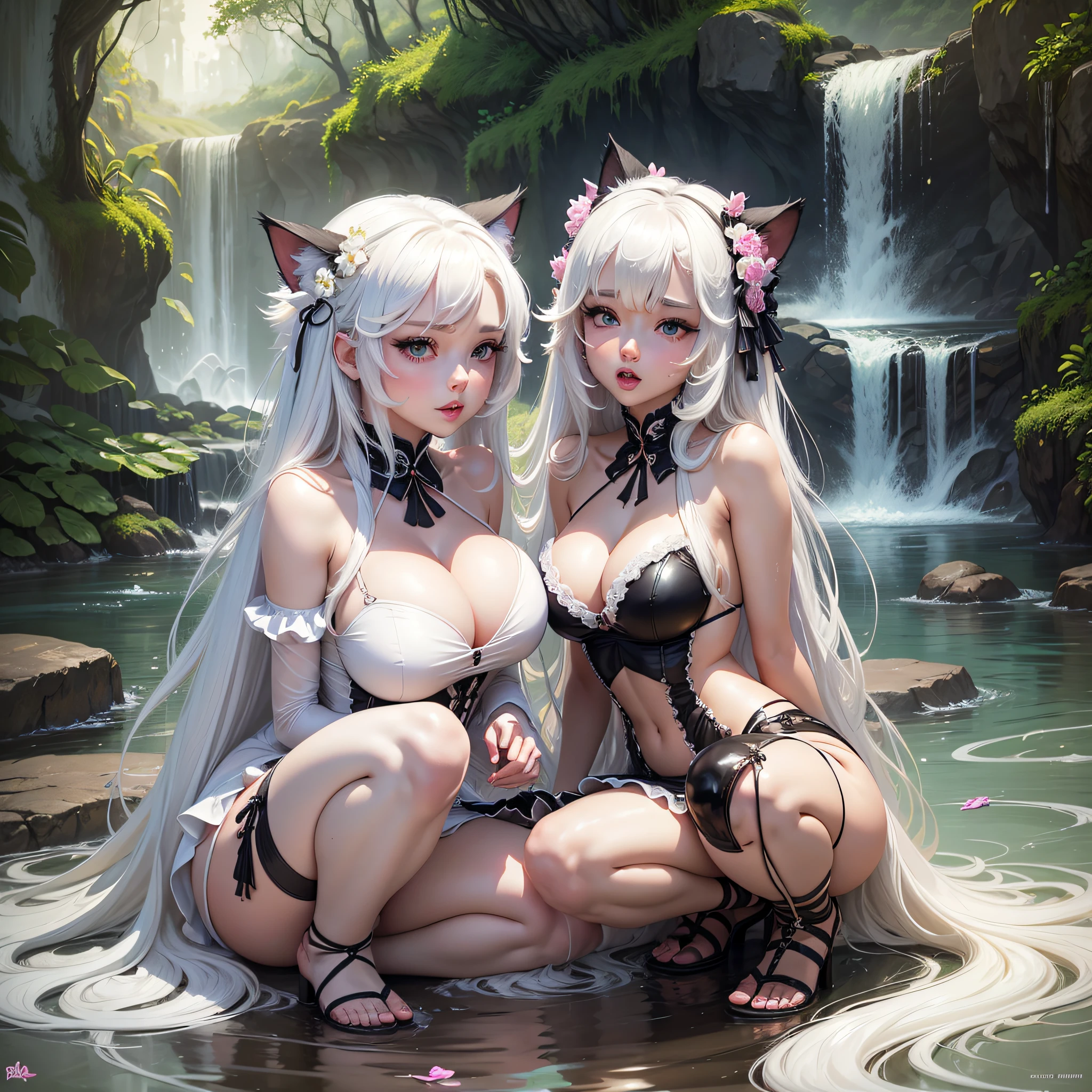 Cat Girl Beauty Big Tits White Liquid Open Legs Long Hair White Hair Bikini Ecstatic Pleasure Shame Sadness Tanga Prom Dress Tail Maid Feather Twins Sisters Parent and Child Close Contact