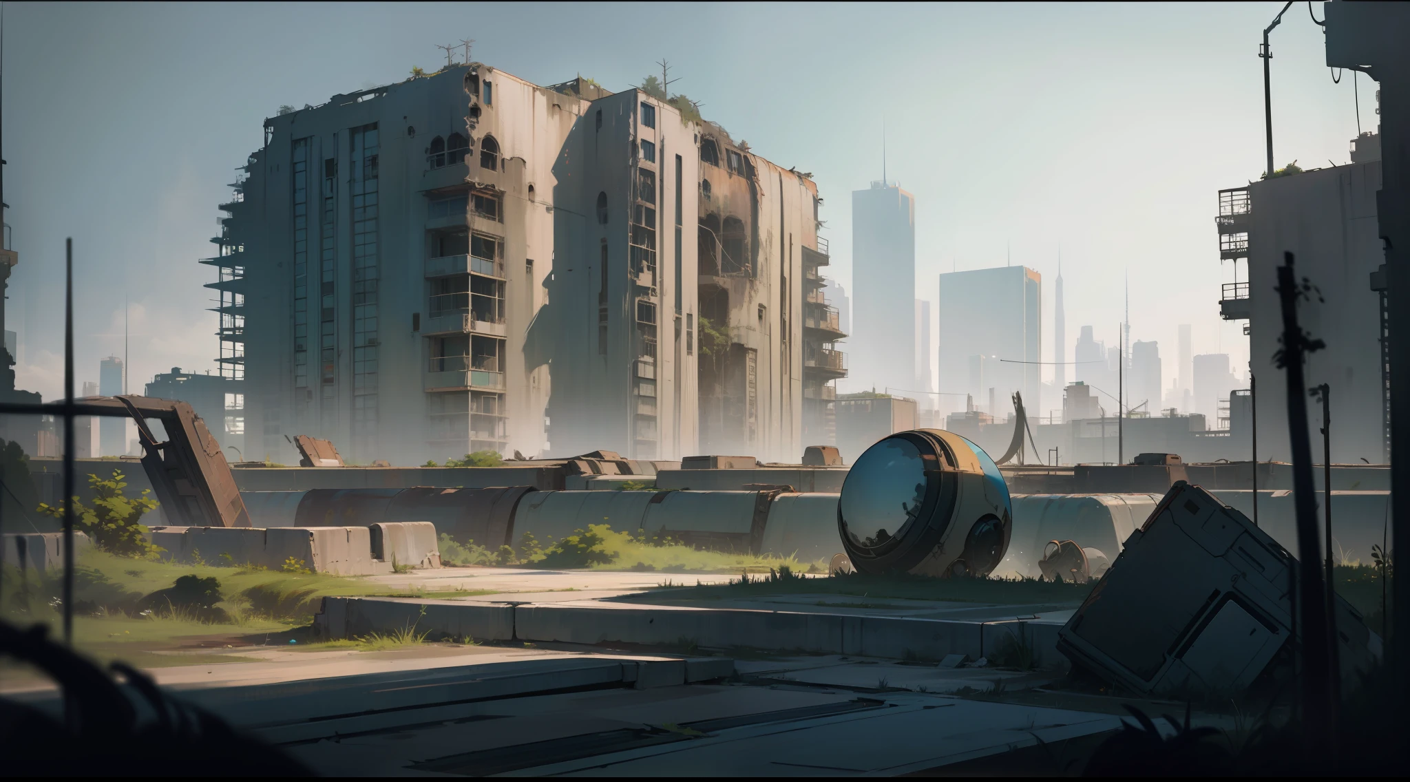 In this distant future, Earth has been reduced to an abandoned planet, covered in abandoned urban ruins and sprawling natural wilderness. There is an atmosphere of loneliness and desolation in the atmosphere, and the traces of the once prosperous civilization are gradually blurred.