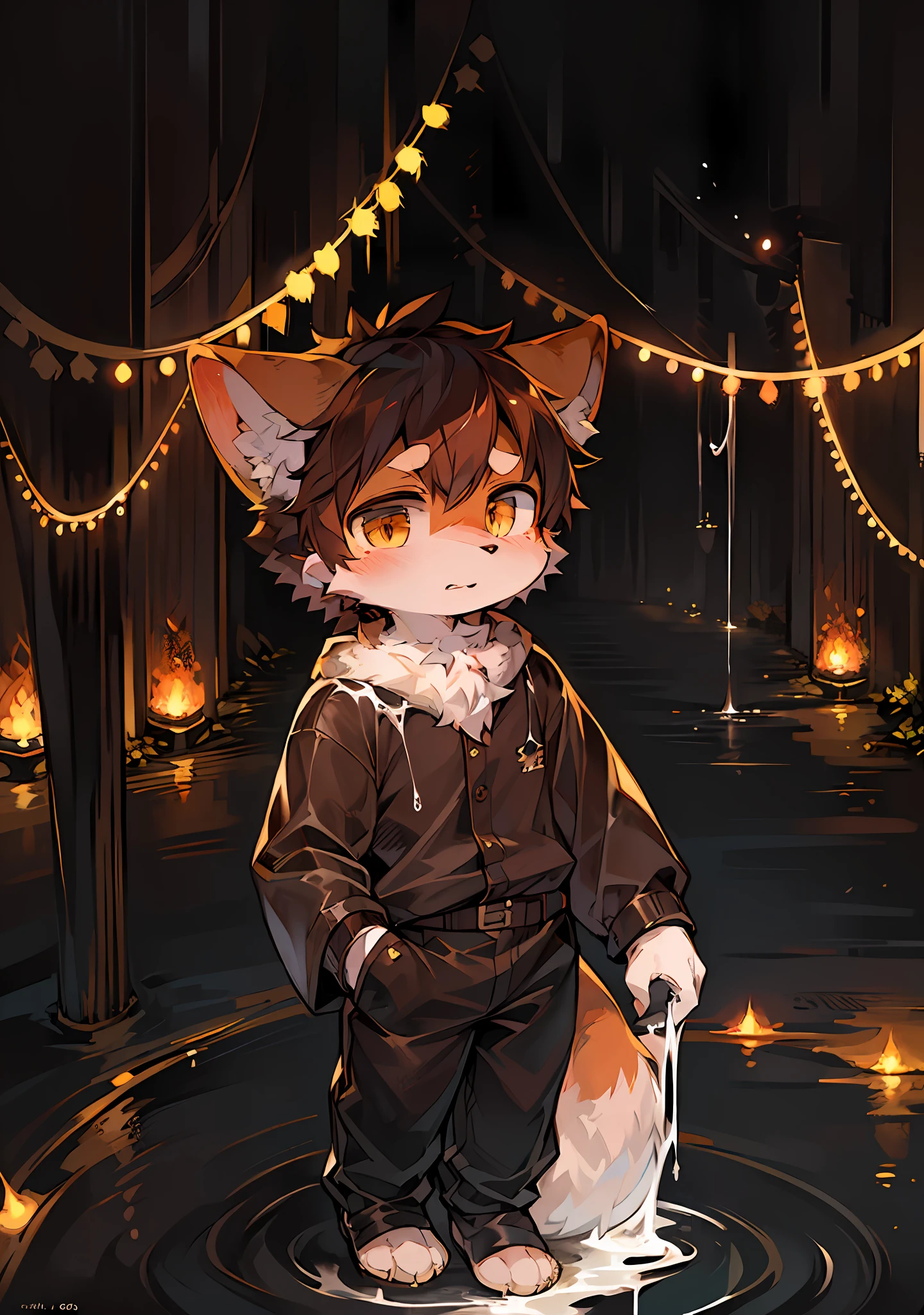 (Dark Environment: 0.8), Masterpiece, High Quality, Abstract Res, Digital Painting\(artwork\), by Dagasi, Yupa, Kiyosan, (Anthro, Fluffy Fur, Character Focus: 1.1), Anthro Male Cat, Short Hair, Portrait , bright eyes, panorama, character focus. (Detailed background: 0.7), Solo, Furry, Hairy Male, Male Focus, Anthr, (Full Body Fur, Fluffy Tail, , White Liquid, Color: 1.1)
