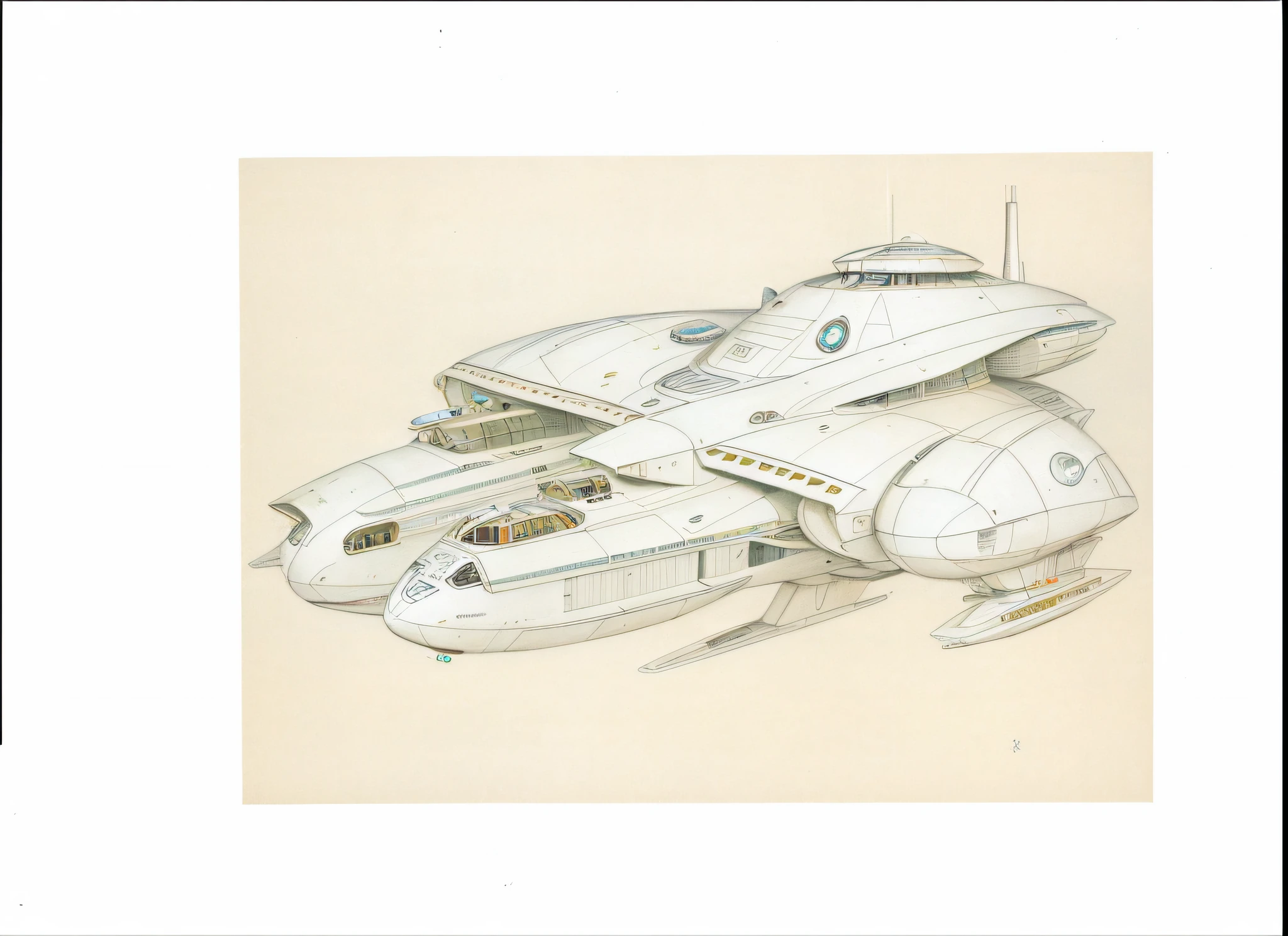pencil drawing of an ancient spaceship, spaceship design, utopian spaceship, brutalist spaceship, movie dune spaceship, soft-design spaceship sketches, spaceship concept art, science fiction spaceship, by John Mossman, concept art by chris foss, sharply designed spaceship sketches, by Ayako Rokkaku, alien starship (coloring)