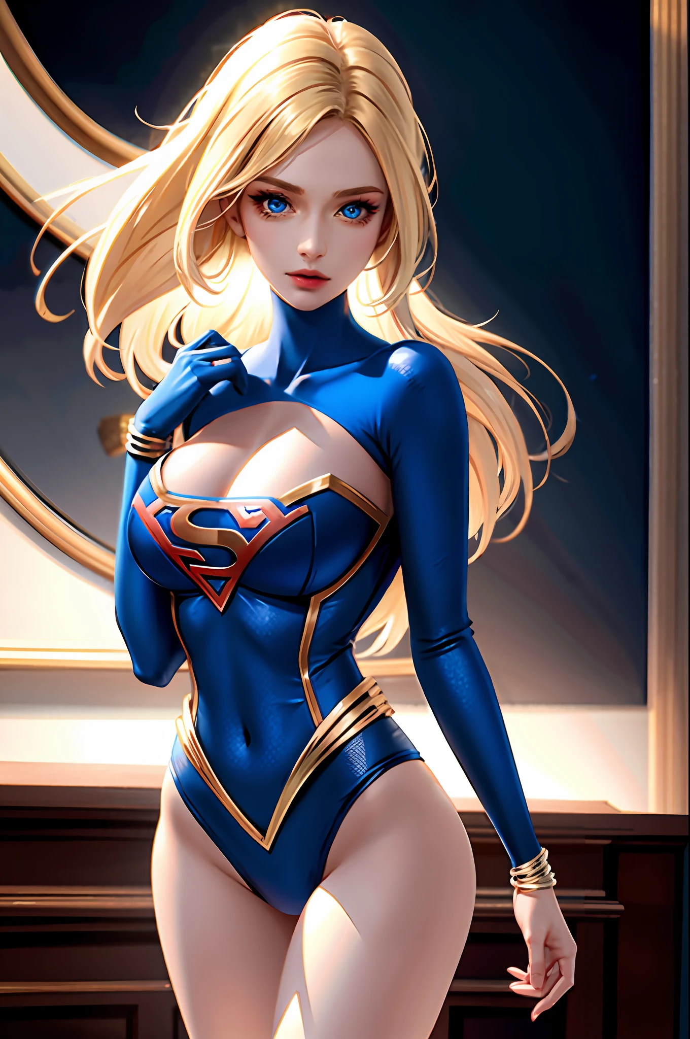 (nsfw: 1.07), pokemon, pokemon world, Supergirl masterpiece, best quality, high quality, high definition, high quality texture, high quality shadow, high detail, beautiful detailed, finely detailed, extremely detailed cg, detailed texture, a realistic representation of the face, realistic, colorful, delicate, cinematic light, side lighting, Lens Flare, ray tracing, sharp focus, 8K, (1girl, __focus__:1.3), (intricate details, makeup, PureErosFace_V1:0.5), (detailed beautiful delicate face, detailed beautiful delicate blue eyes, blonde, a face of perfect proportion, detailed high skin, detailed skin, best ratio four fingers and a thumb, arms under chest, large medium breasts, wide hips, smooth midriff, slim and thin, __fashion__, __hair__: 1.25), __location__, no hands, no hands anymore, no missing fingers, superman S symbol on panties and bra