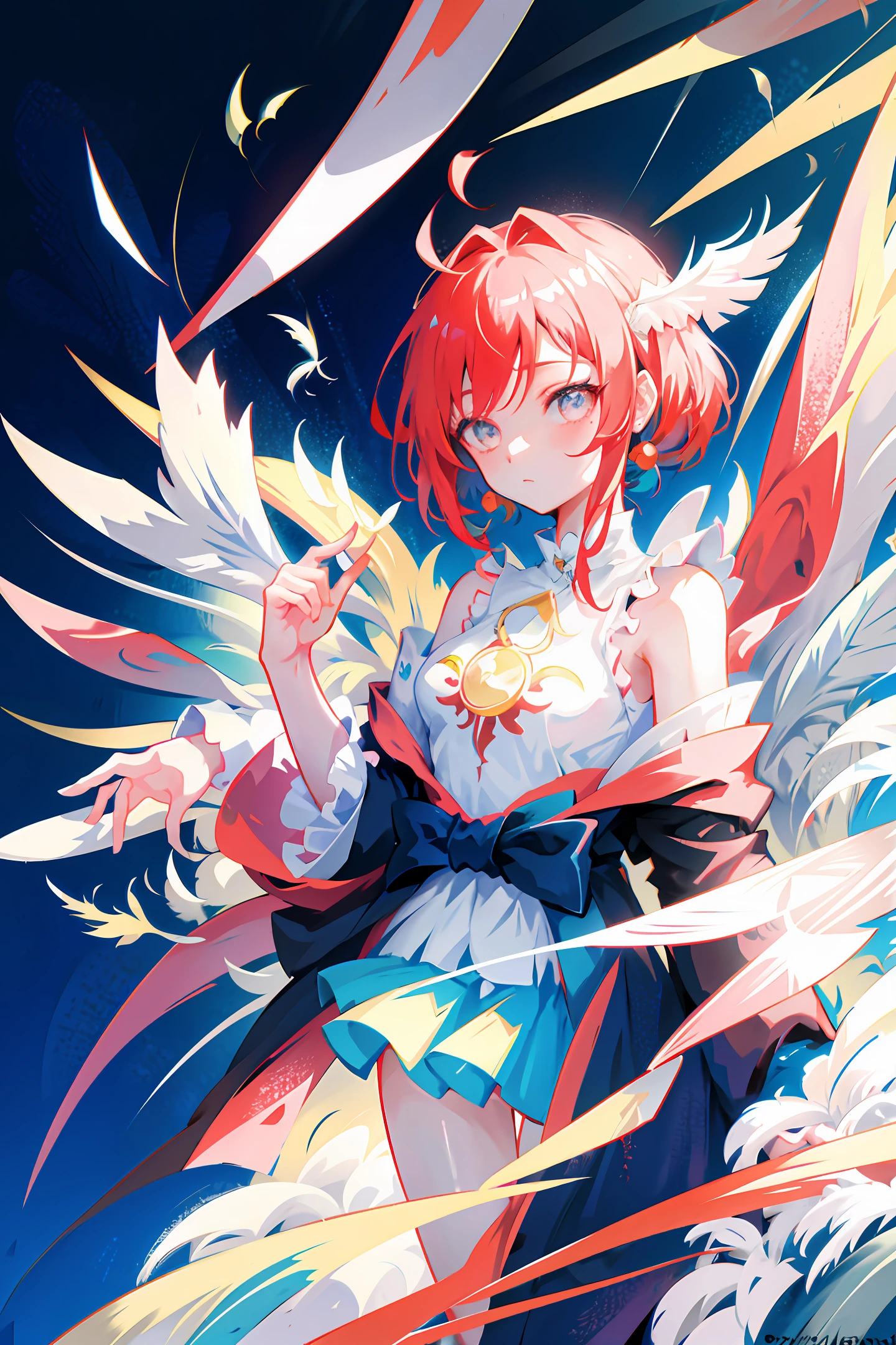 anime - style image of a woman in a dress made of paper cranes, anime robotic mixed with organic, best anime 4k konachan wallpaper, detailed anime art, detailed anime artwork, anime mecha aesthetic, detailed digital anime art, 8k high quality detailed art, anime art wallpaper 4 k, anime art wallpaper 4k, anime art wallpaper 8 k