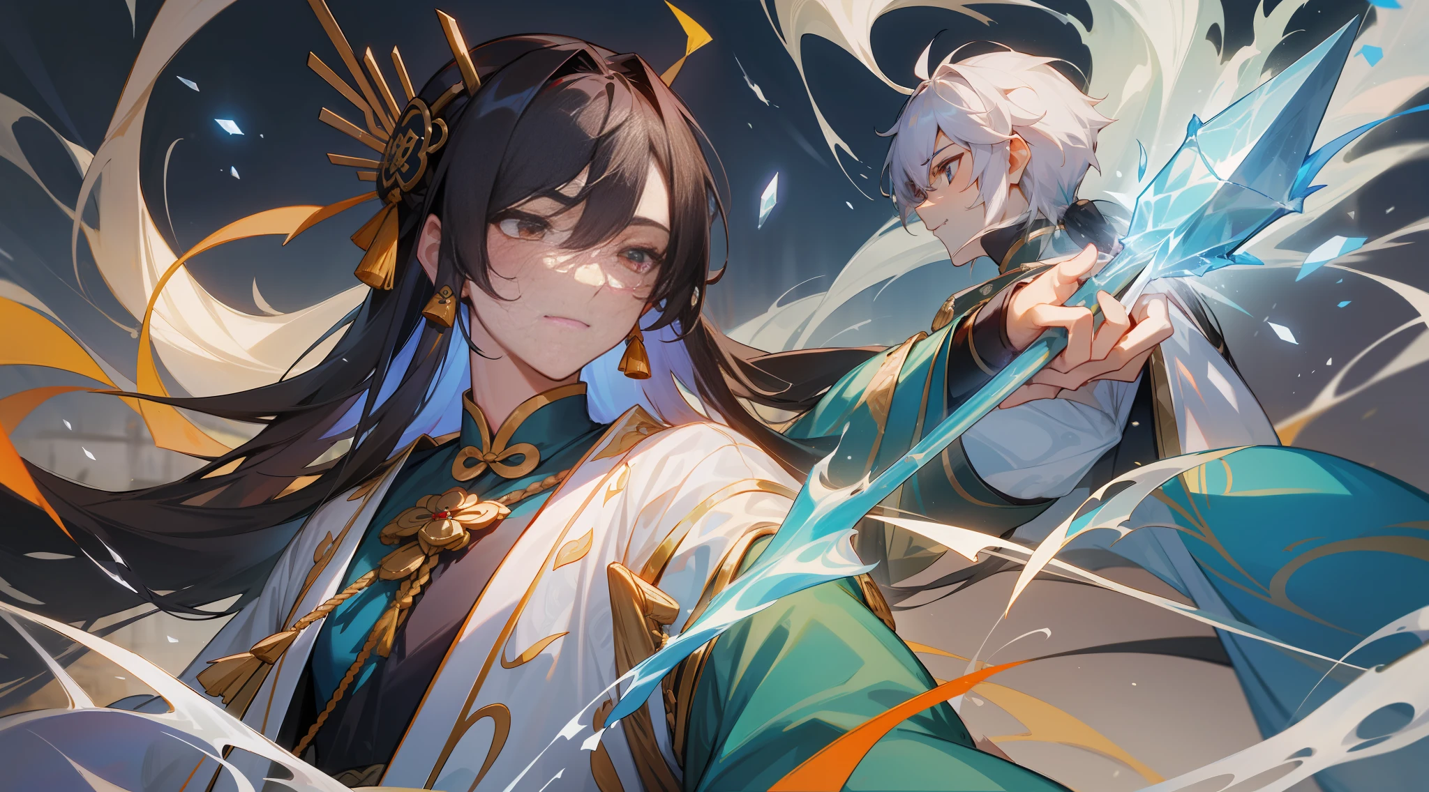 In the practice and exploration of the immortal cultivation world, Li Tianyu's partners are also unique characters. One of the companions was an immortal named Lingyun, who was tall and tall, with flowing long hair, wearing a white immortal robe and holding a crystal clear long sword. He is a kendo master in the world of immortal cultivation, good at swordsmanship and aura control, and is Li Tianyu's closest friend and combat partner.