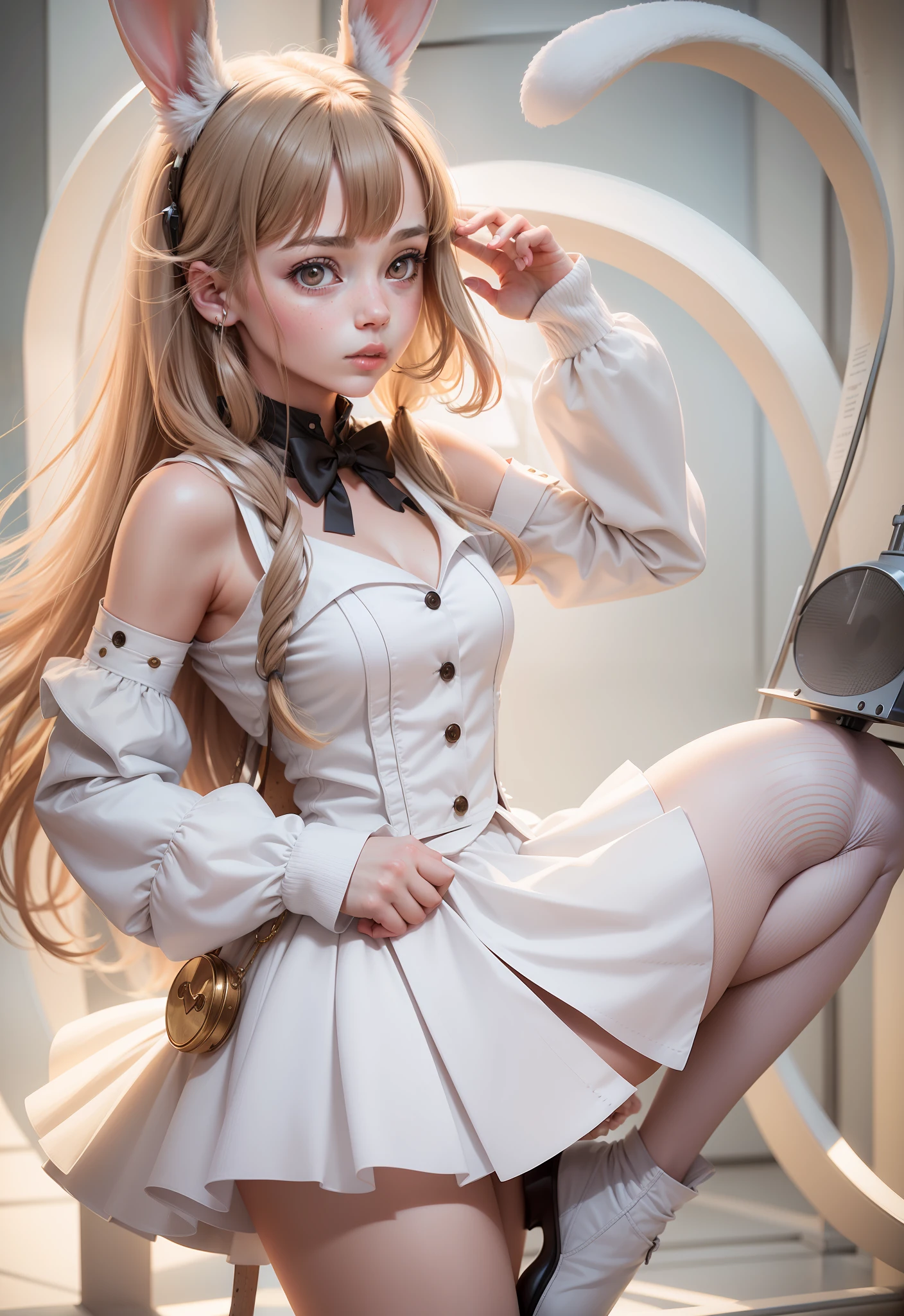Rabbit High Definition Portrait Real Live Action Movie Model Anthropomorphic Girl