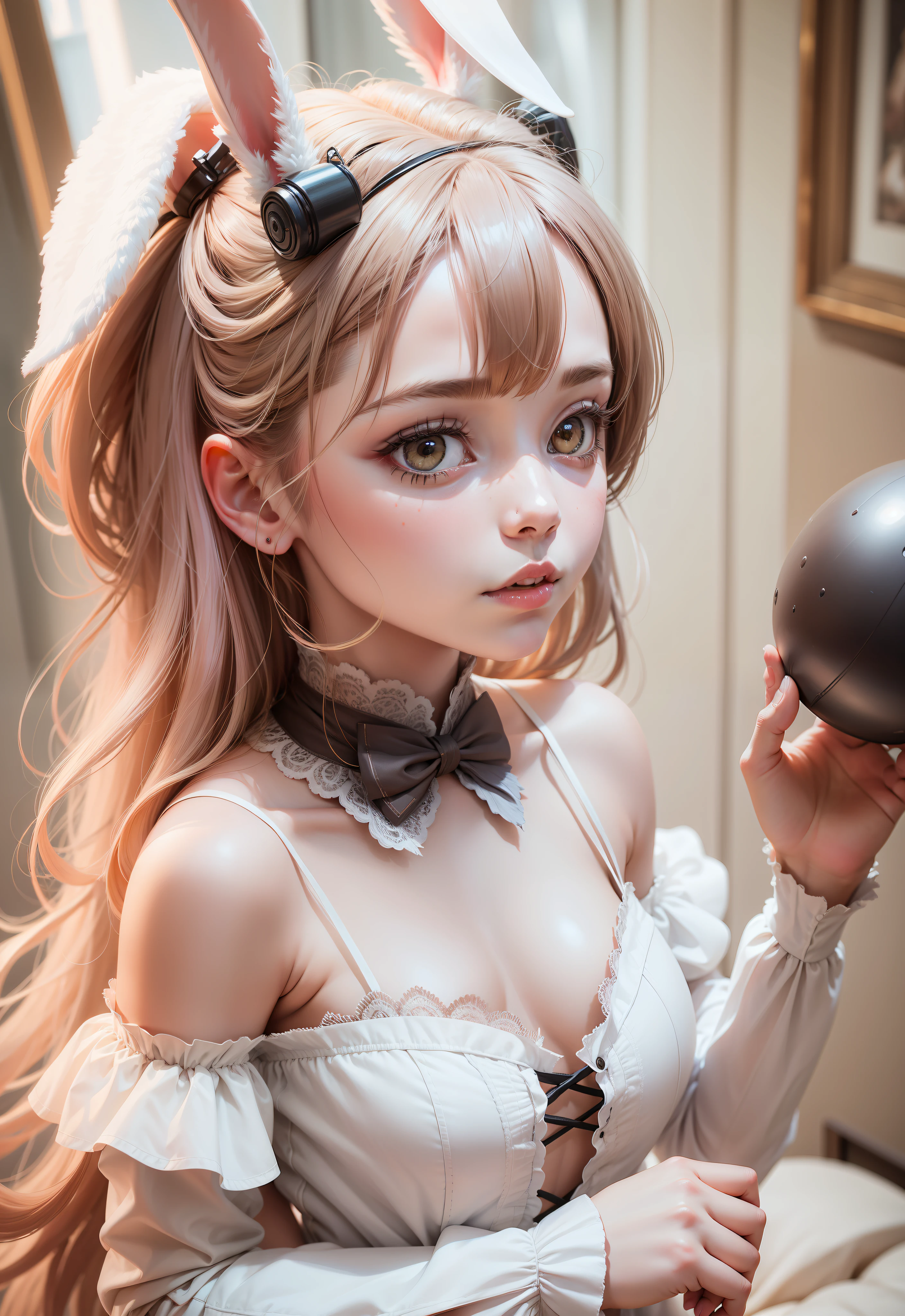 Rabbit High Definition Portrait Real Live Action Movie Model Anthropomorphic Girl