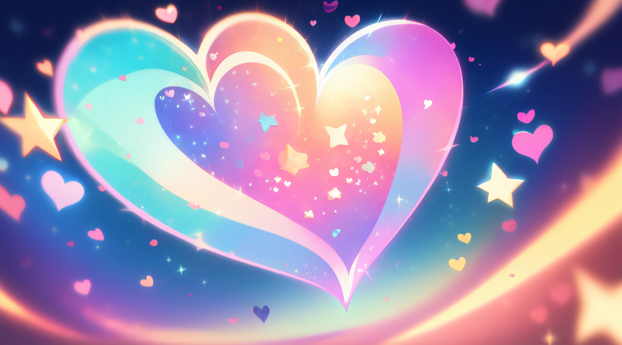 Twinkle heart, draw a beautiful heart, beautiful heart, exciting heart, wink, cute art, spiritual
