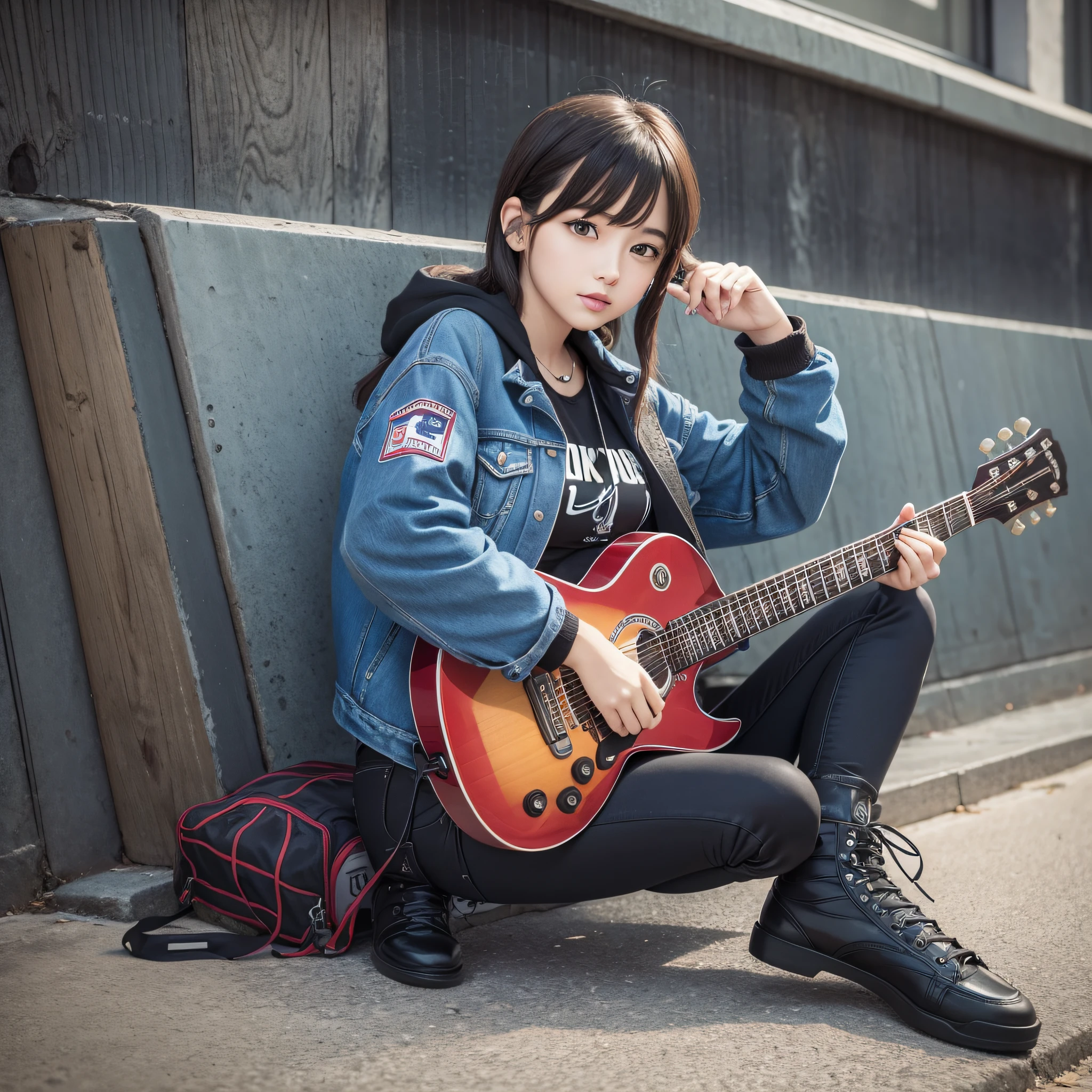 JK Style, Guitar, Music Girl --auto --s2