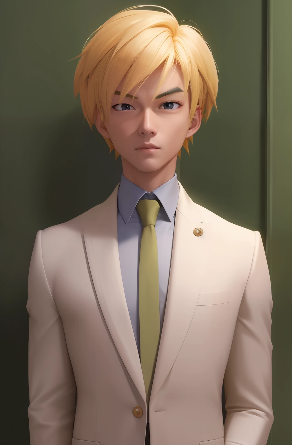 masterpiece, best quality, gohan, super Saiyan, yellow hair, hyper realistic, shining skin, cg 8k