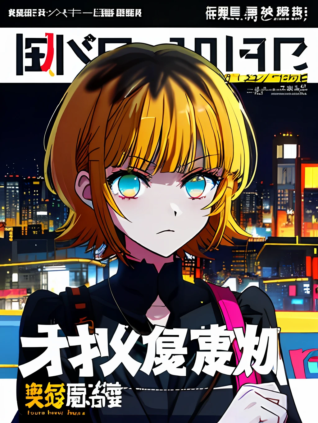 (((dramatic))), (((gritty))), (((intense)))) The movie poster features as the central character. She is shy in the center of the poster, wearing idol outfit, and a determined expression on her face. The background is dark and gritty, with a feeling of drunkenness. The text is bold and eye-catching, with catchy slogans that add to the overall drama and excitement. The color palette is dominated by dark colors, dotted with bright colors, giving the poster a dynamic and visual impact, tachi-e (magazine:1.3), (cover-style:1.3), fashionable, vibrant, outfit, posing, front, colorful, dynamic, background, element, confident, expressive, holding, statement, attachment, majestic, coiled, around, touch, scene, text, cover, bold, eye-catching, title, fashion, font, catchy, title, bigger, eye-catching, modern, trendy, focused, stylish, 1 girl