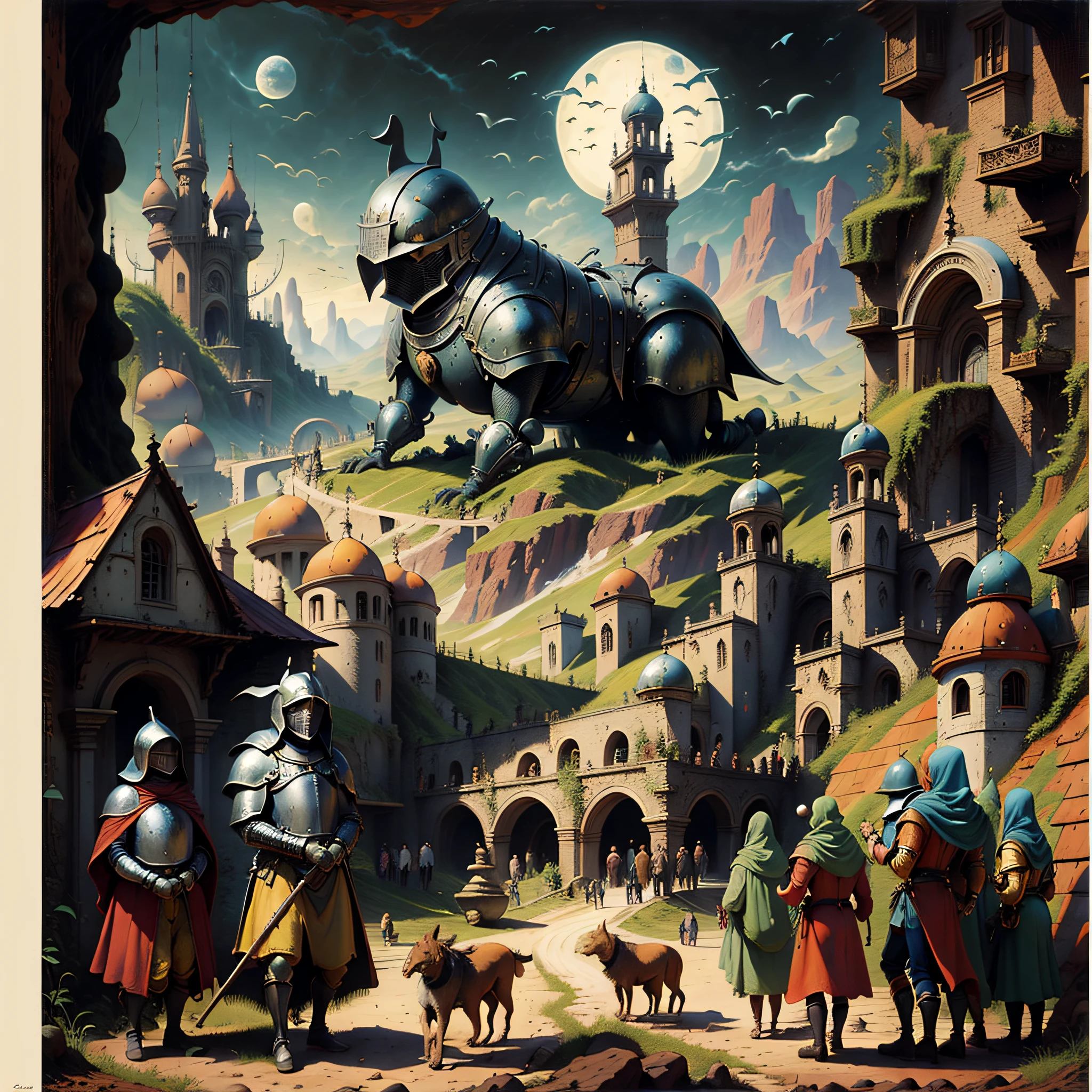 black knight painting by Hieronymus Bosch