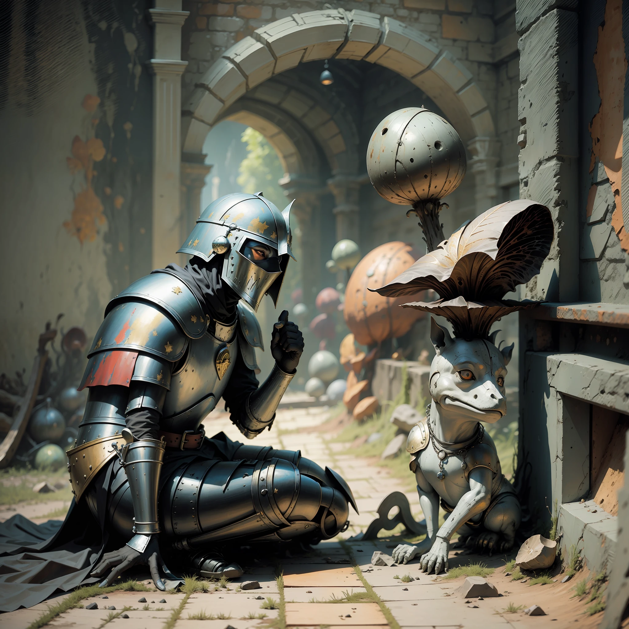 black knight painting by Hieronymus Bosch