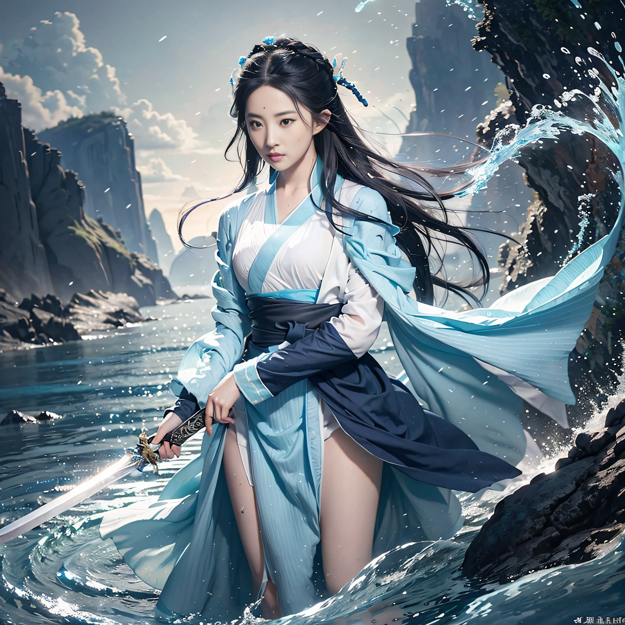 Blue sword light