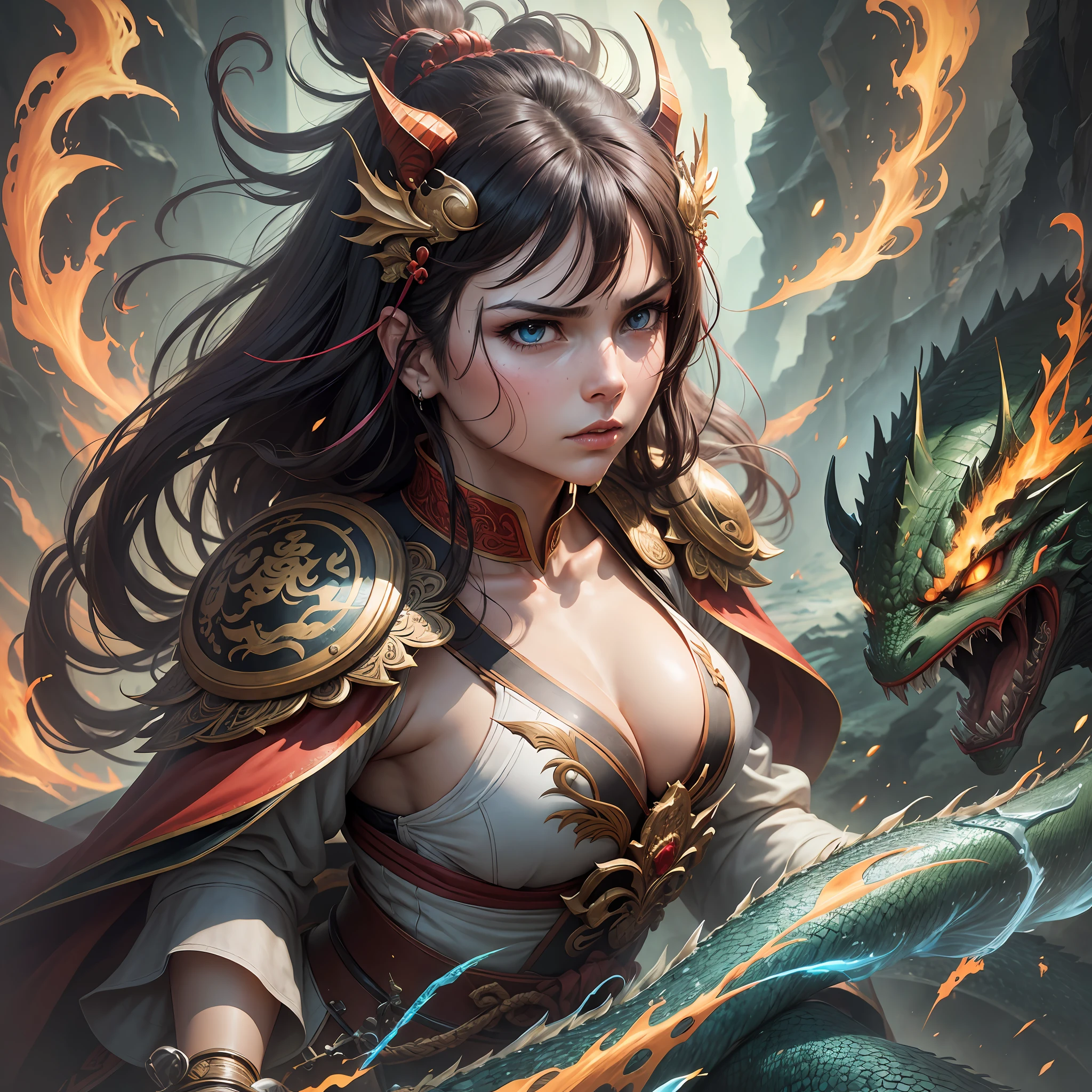 Serious, heroic, heroine