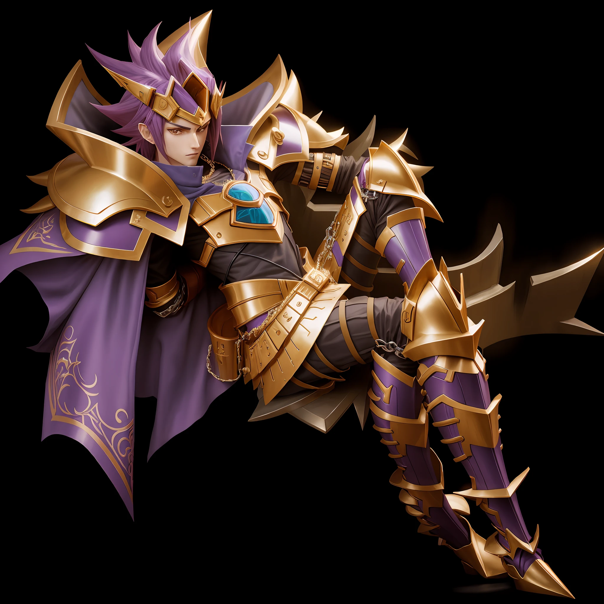 Yugioh male armor Necromante