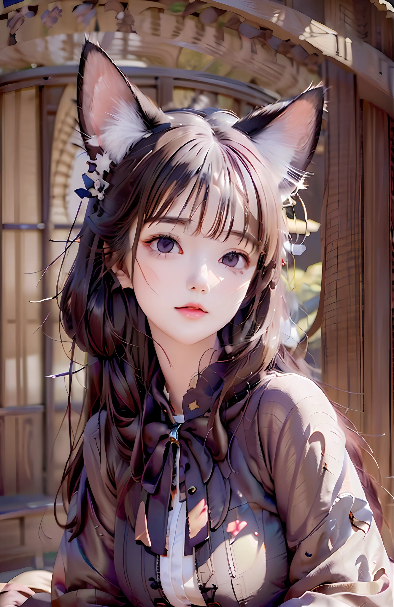 ((a cat in clothes)),, full shot, fluffy hair, anthropomorphic expressions, rich colors, exquisite details, masterpiece, realistic, artsation, cg, realistic, Unreal Engine, real light and shadow, beautiful and rich colour, amazing detail, high quality, a pair of ears