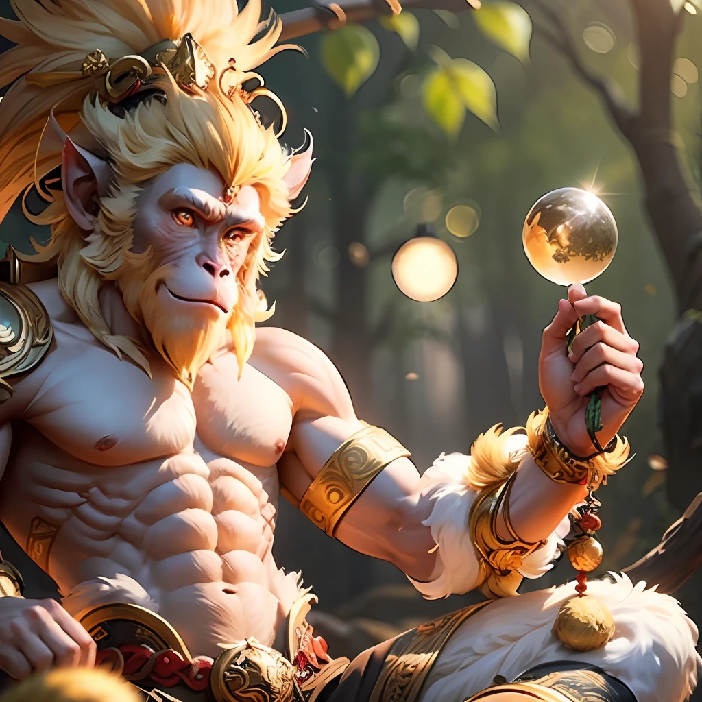 Sun Wukong monkey god, detailed, 8k --auto --s2